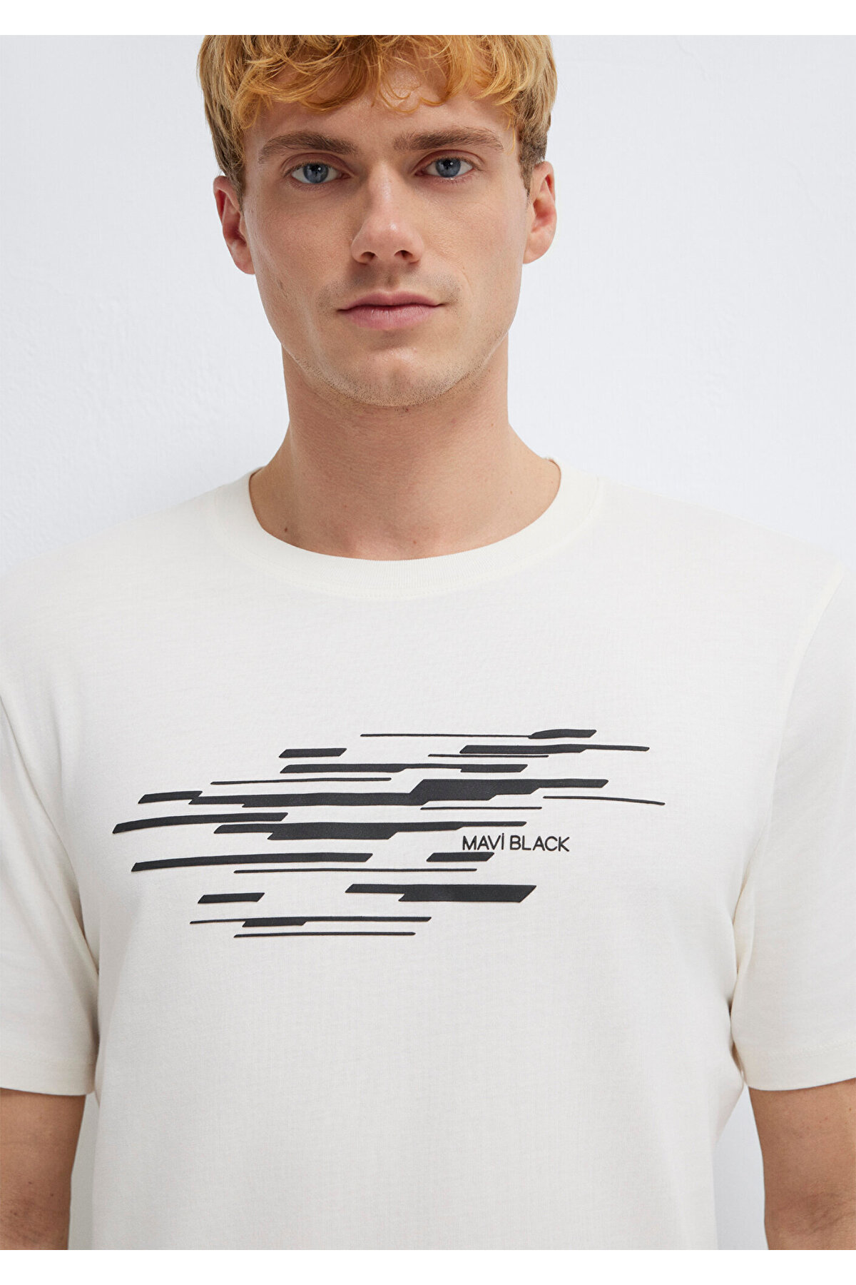 Black Ekru Tişört Regular Fit / Normal Kesim 0613131-70057