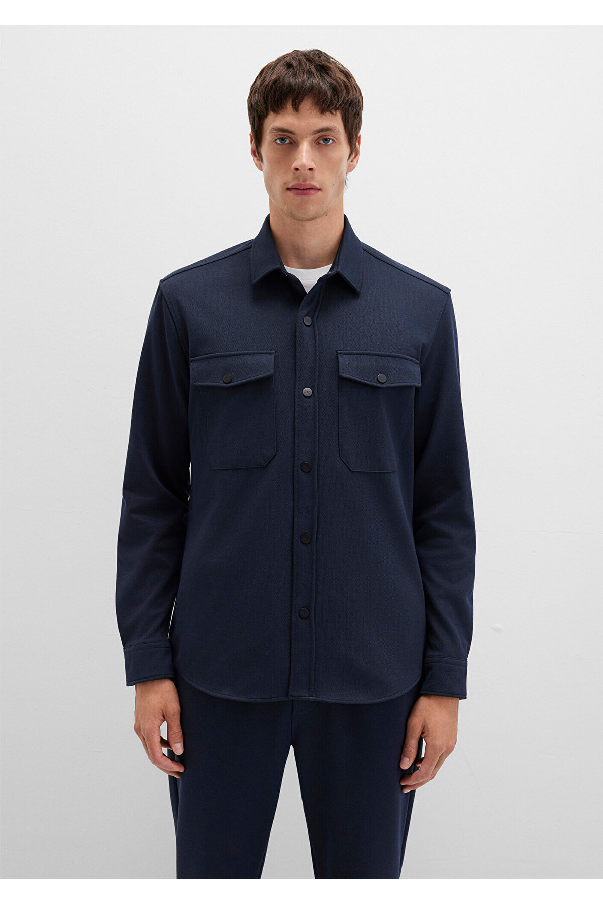 Black Lacivert Cepli Gömlek Regular Fit / Normal Kesim 0211729-86415