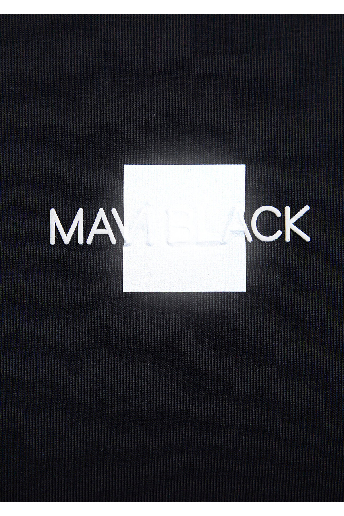 Black Reflektörlü Siyah Tişört Loose Fit / Bol Rahat Kesim 0613132-900