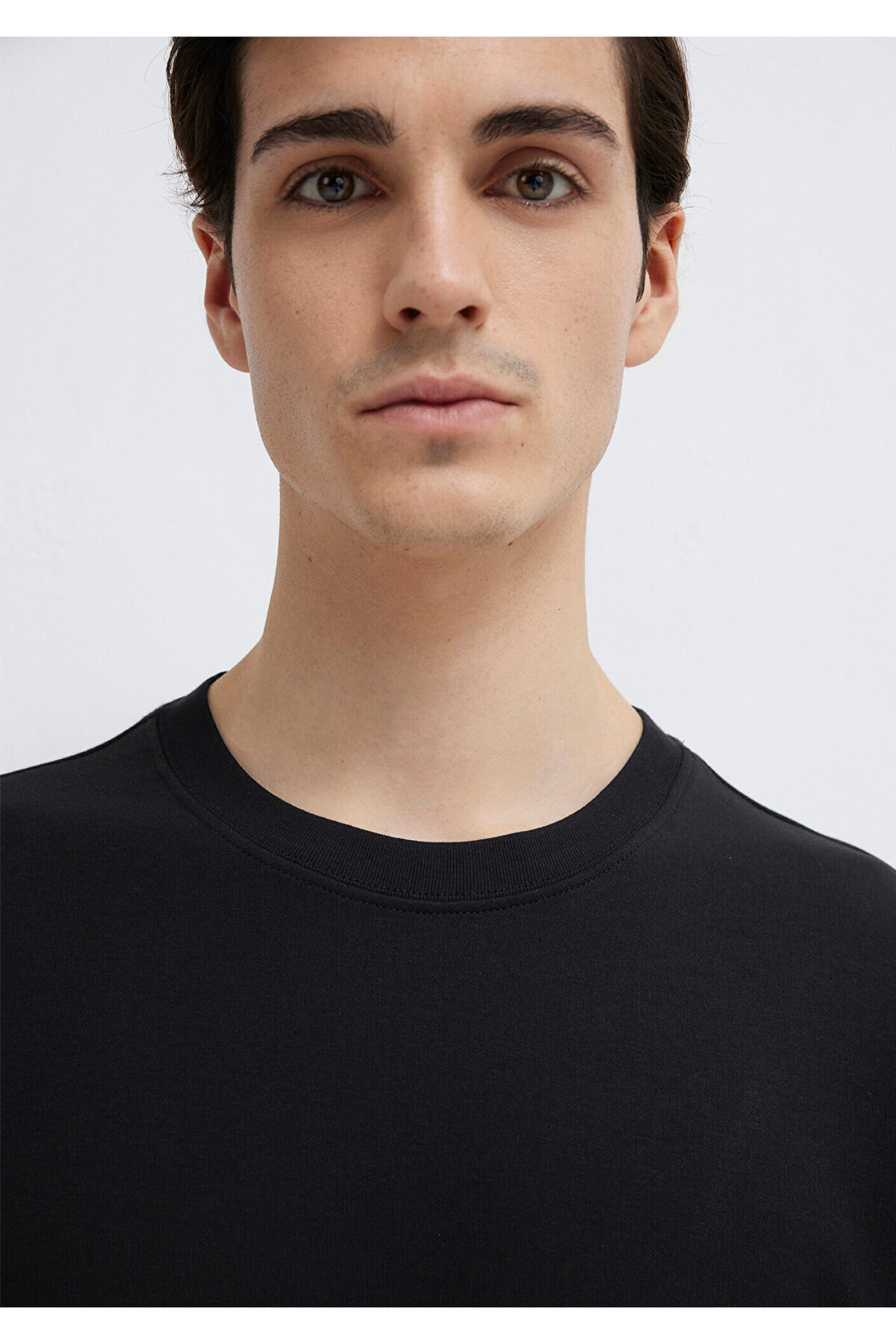 Black Siyah Basic Tişört Loose Fit / Bol Rahat Kesim 0612731-900