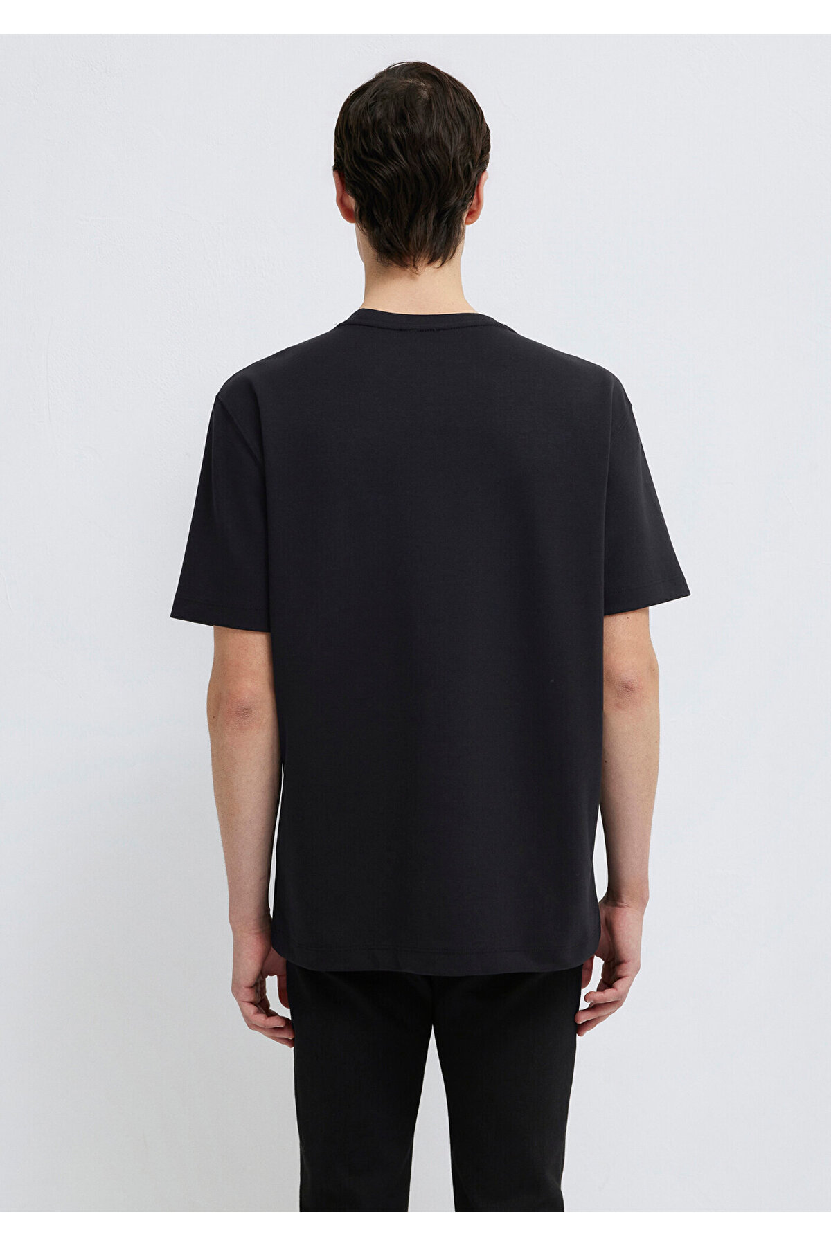 Black Siyah Basic Tişört Loose Fit / Bol Rahat Kesim 0612731-900
