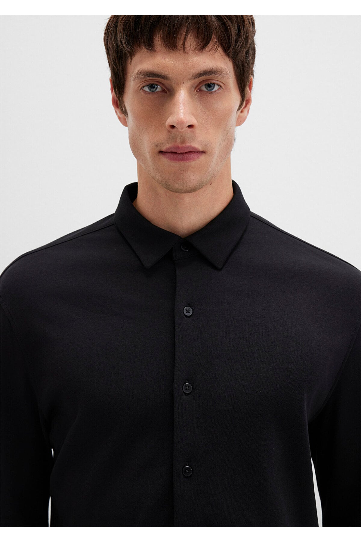 Black Siyah Gömlek Slim Fit / Dar Kesim 0211758-900