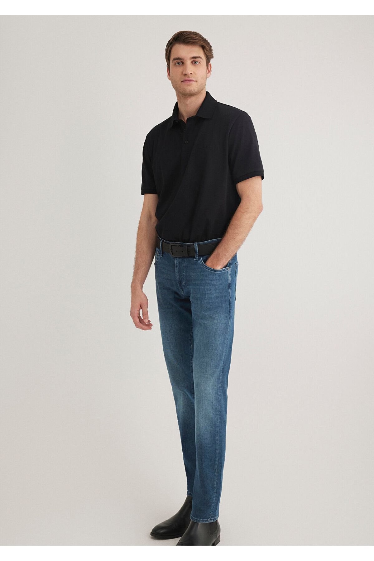 Black Siyah Polo Tişört Regular Fit / Normal Kesim 0612520-900