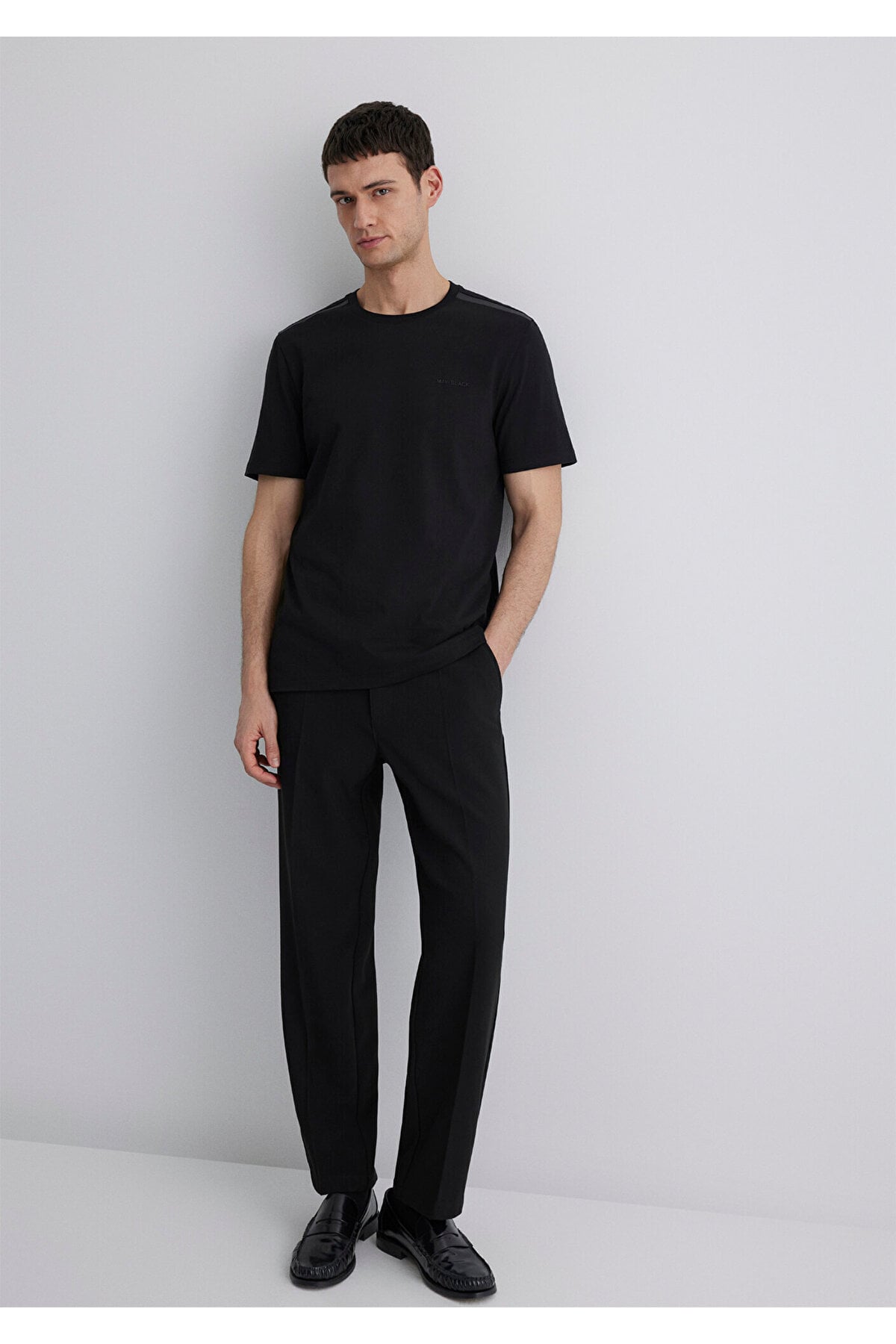 Black Siyah Tişört Regular Fit / Normal Kesim 0612689-900