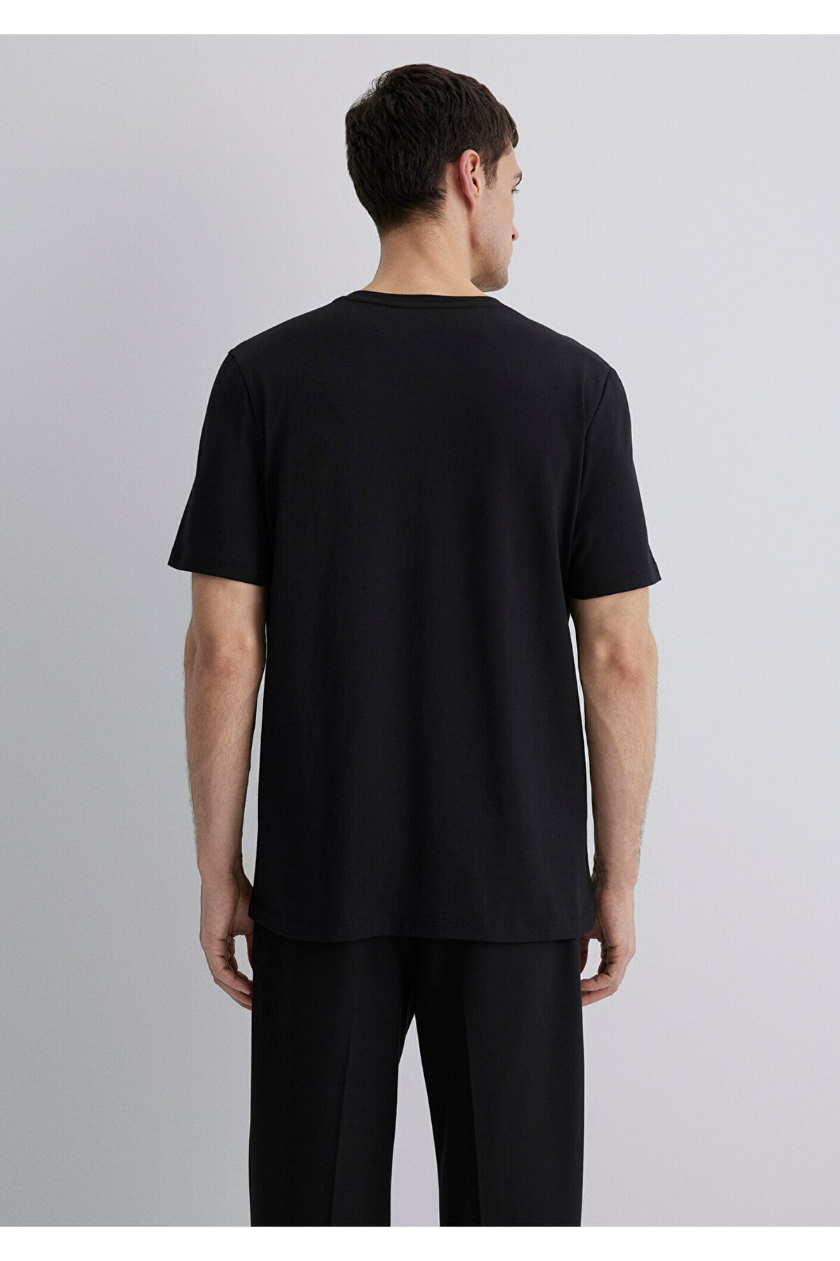 Black Siyah Tişört Regular Fit / Normal Kesim 0612689-900