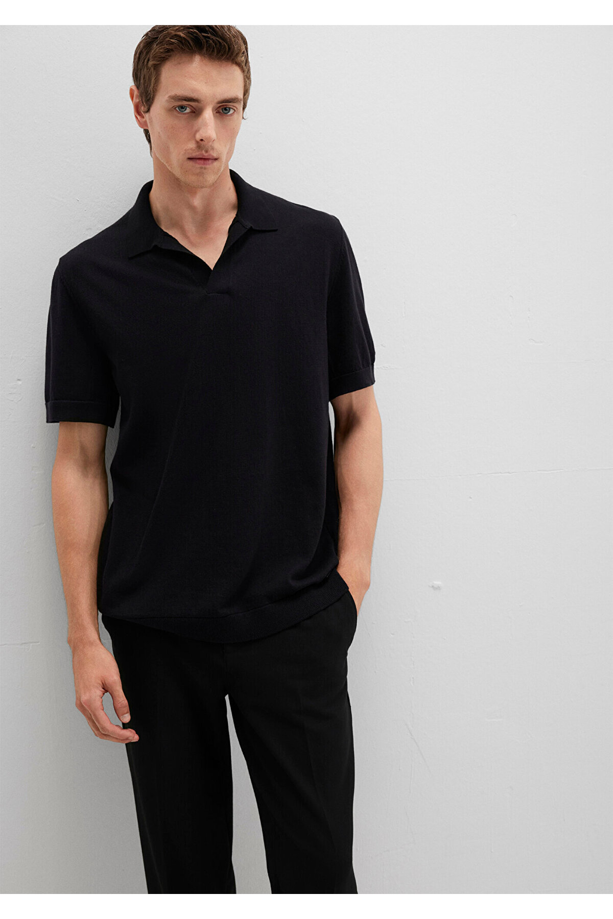 Black Siyah Triko Polo 0710327-900