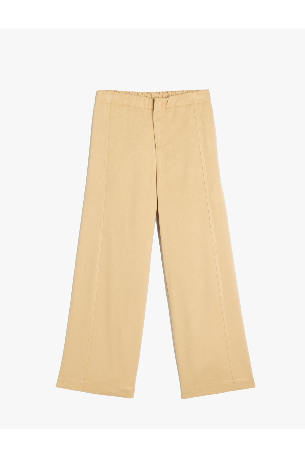 Bol Paça Viskon Kumaş Basic Pantolon