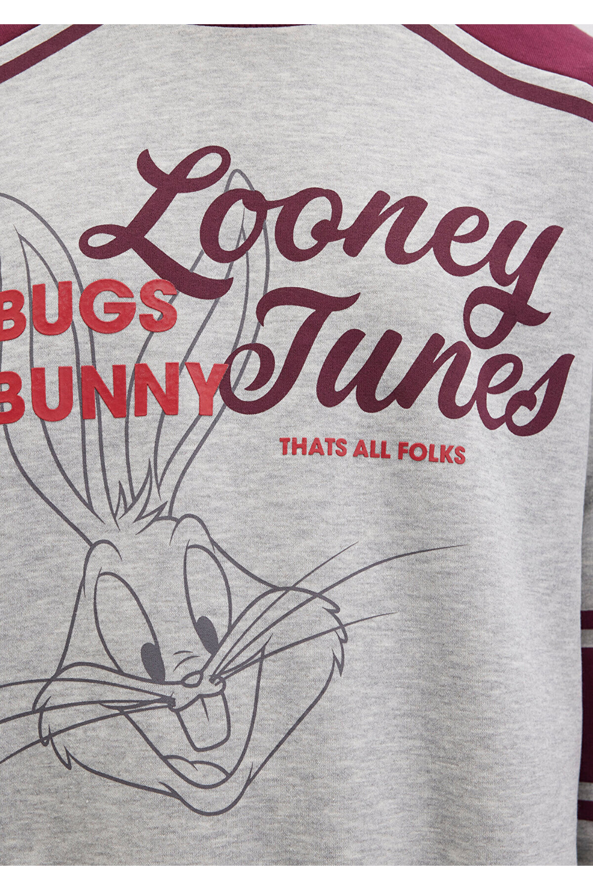 Bugs Bunny Baskılı Gri Sweatshirt 1S10464-83096