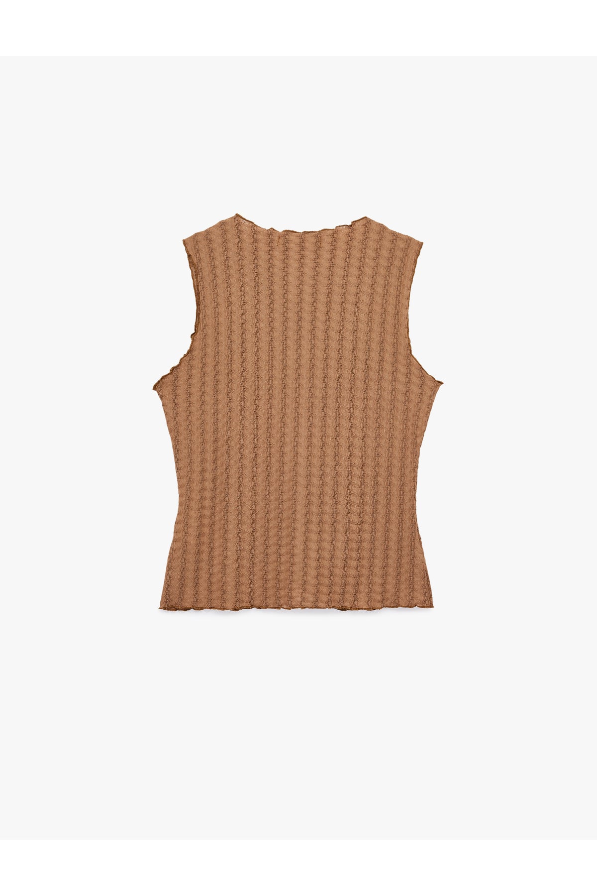 Bürümcük Kumaş Slim Fit Düğmeli Bisiklet Yaka Yelek