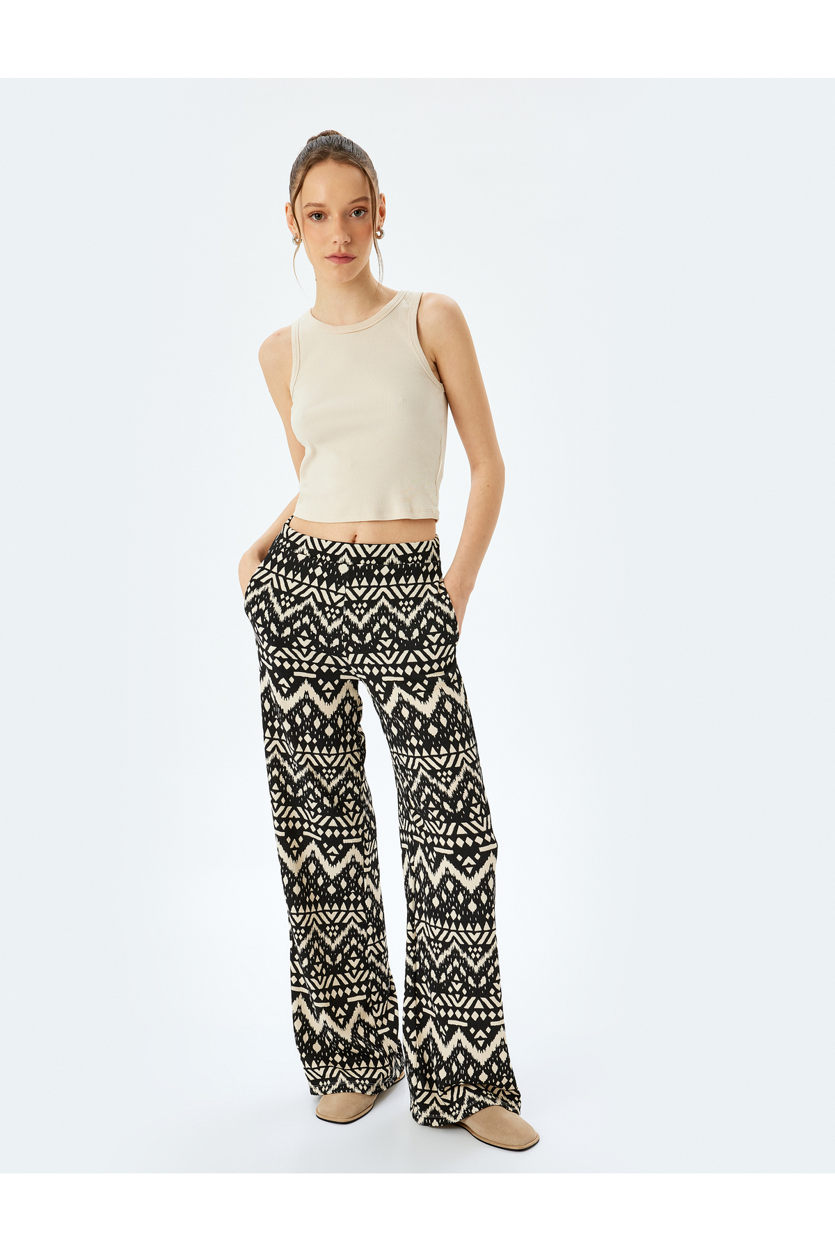Bürümcük Regular Fit Desenli Pantolon Bürümcük