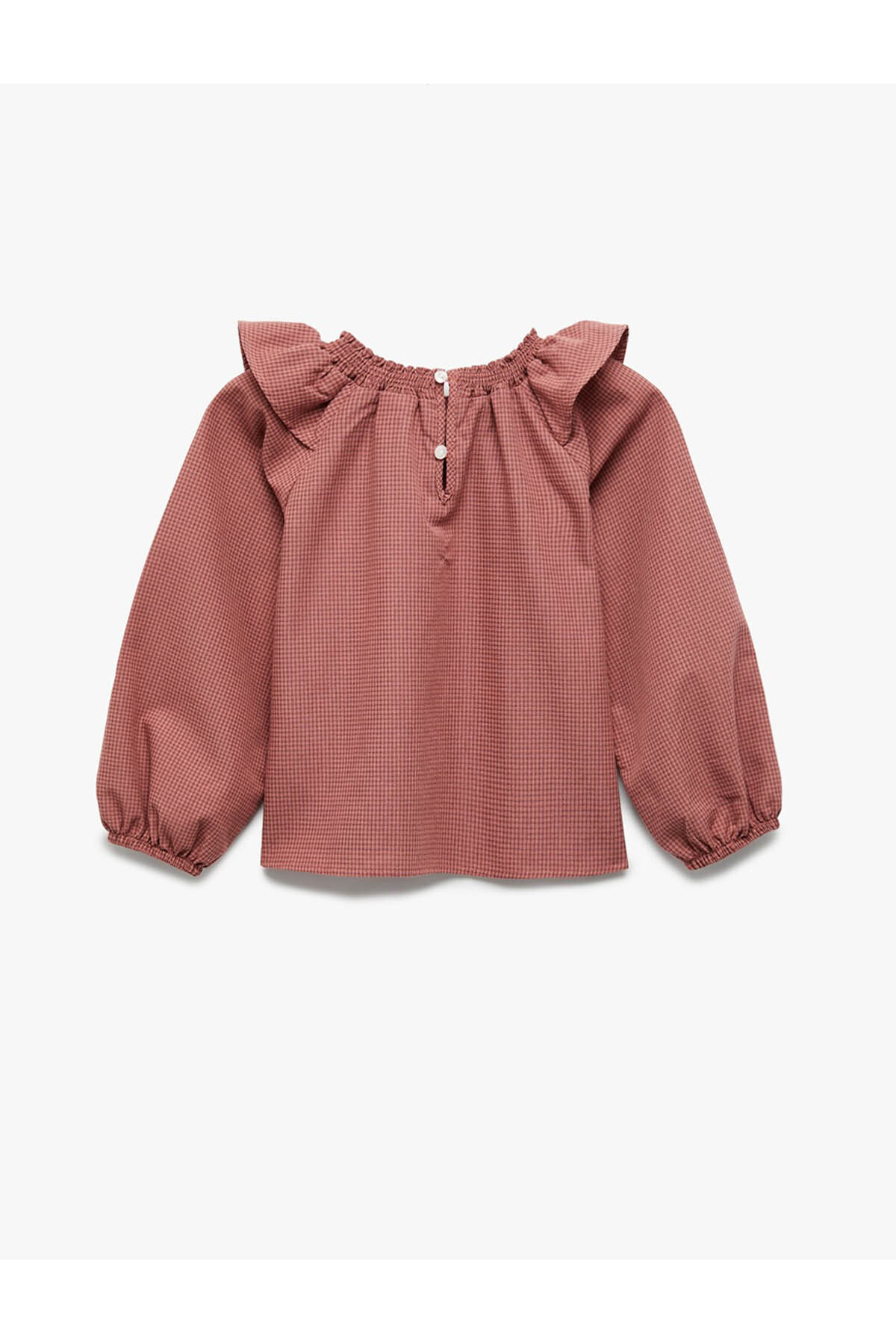 Büzgülü Yaka Pembe Kız Bebek Gömlek 6WMG60006AW
