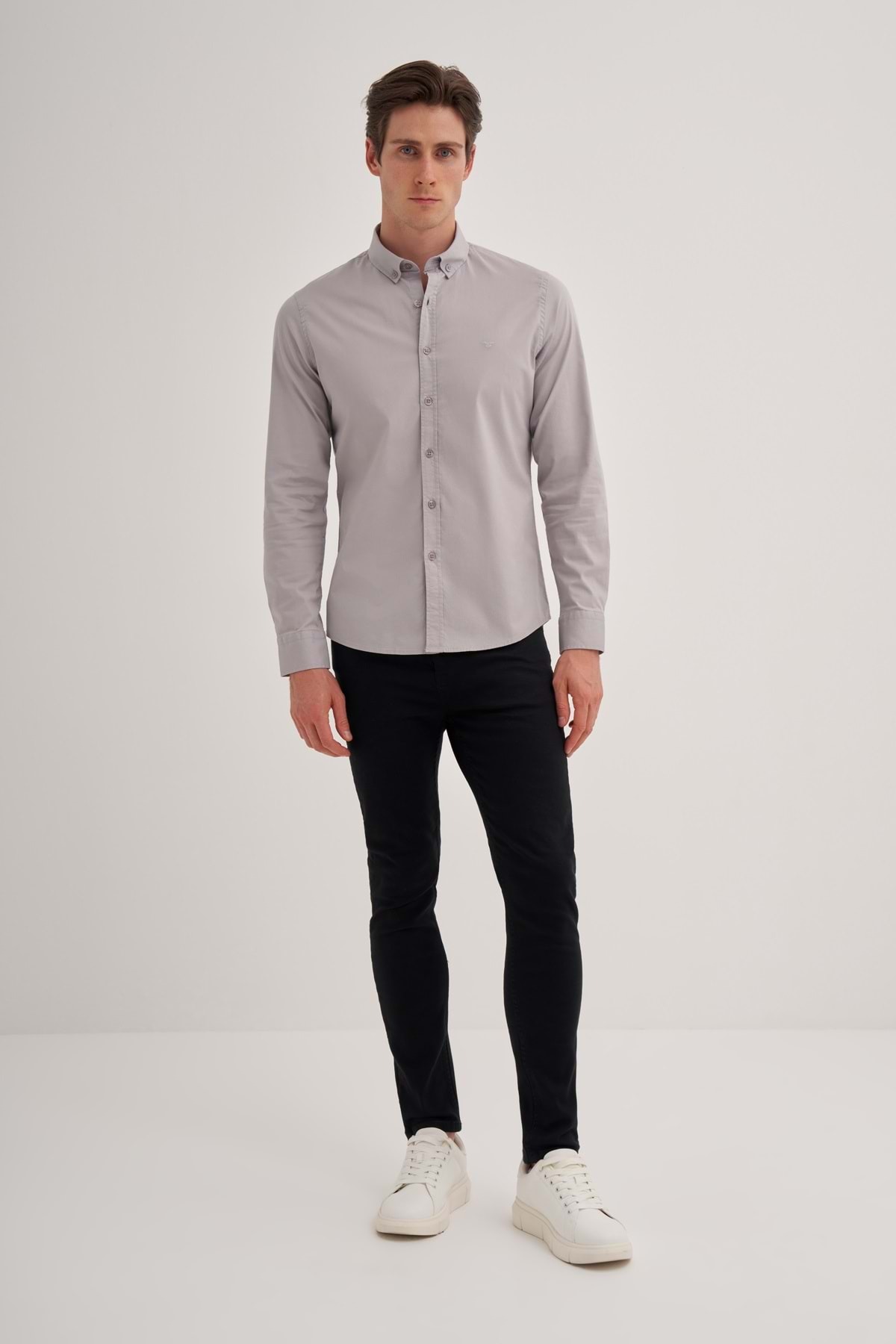 CAZ 2059 U.KOL GÖMLEK 24KCEED02059 GRİ