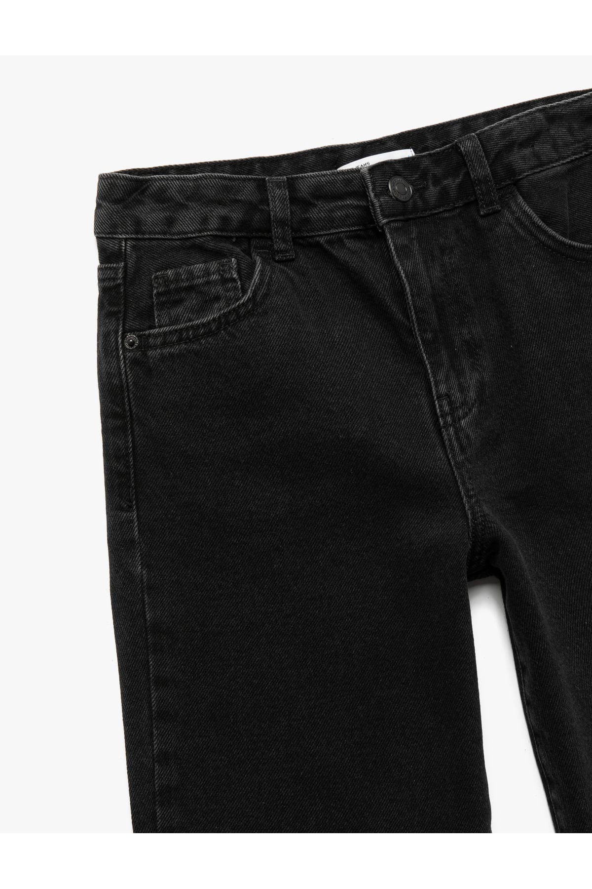 Cep Detaylı Rahat Kesim Pamuklu Denim Pantolon