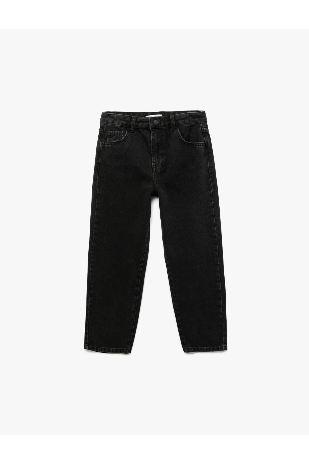 Cep Detaylı Rahat Kesim Pamuklu Denim Pantolon