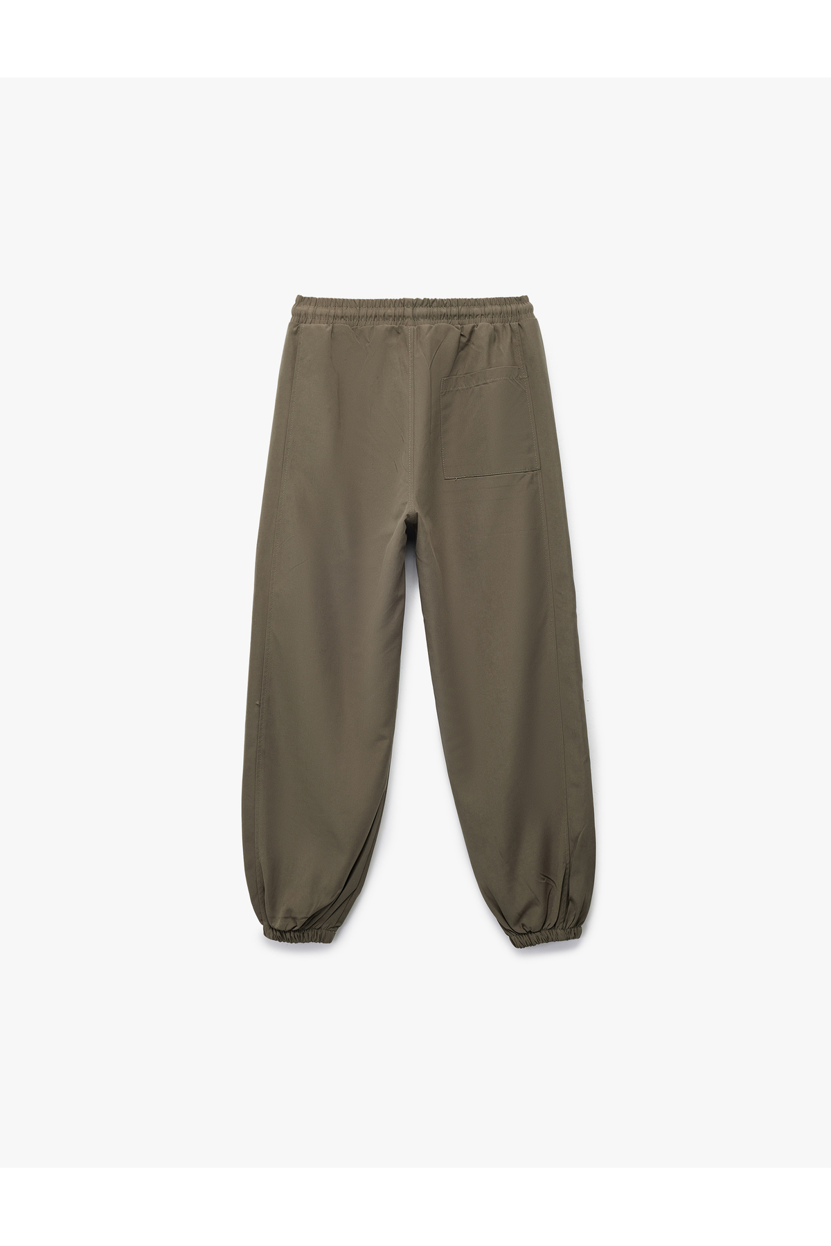 Cepli Beli Lastikli Bağlamalı Loose Fit Jogger Paraşüt Pantolon