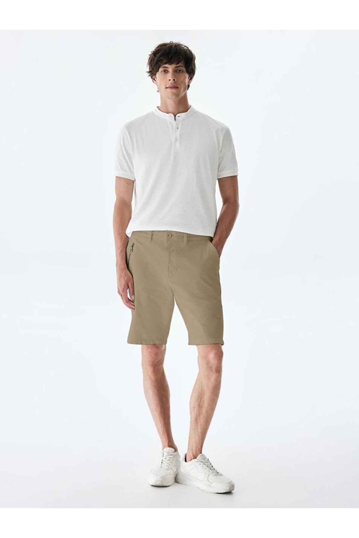 Cepli Chıno Krem Şort