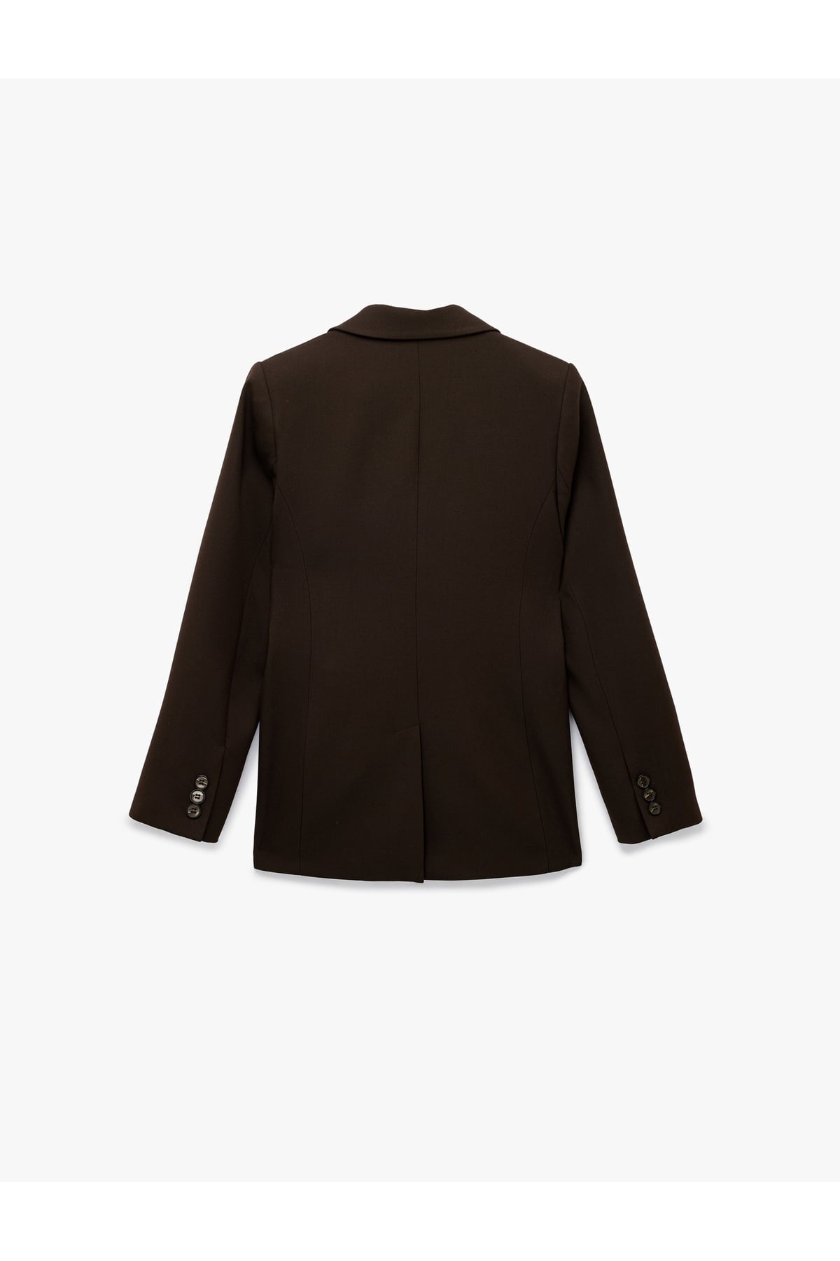 Cepli Düğmeli Uzun Kollu Kruvaze Blazer Ceket
