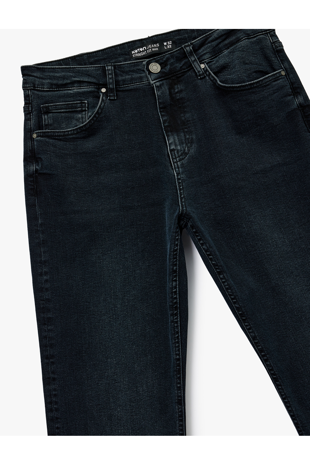 Cepli Straight Fit Düz Paça Jean Pantolon - Straight Fit Mark Jeans