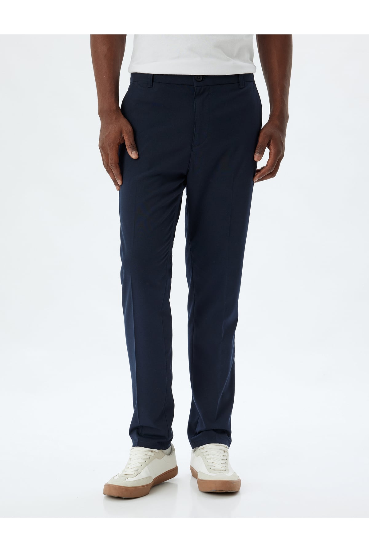 Chino Pantolon Regular Fit Cep Detaylı Düğmeli