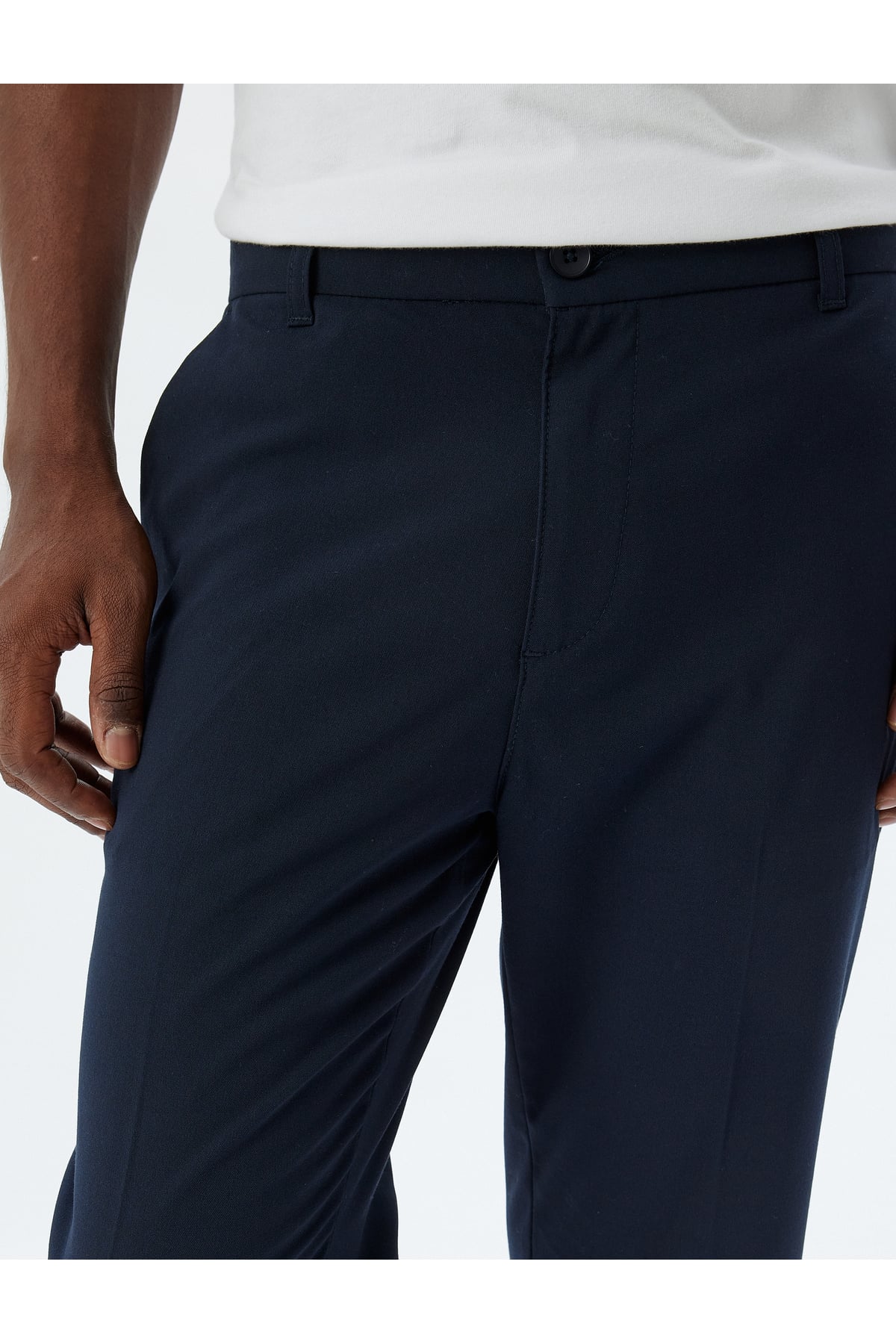 Chino Pantolon Regular Fit Cep Detaylı Düğmeli