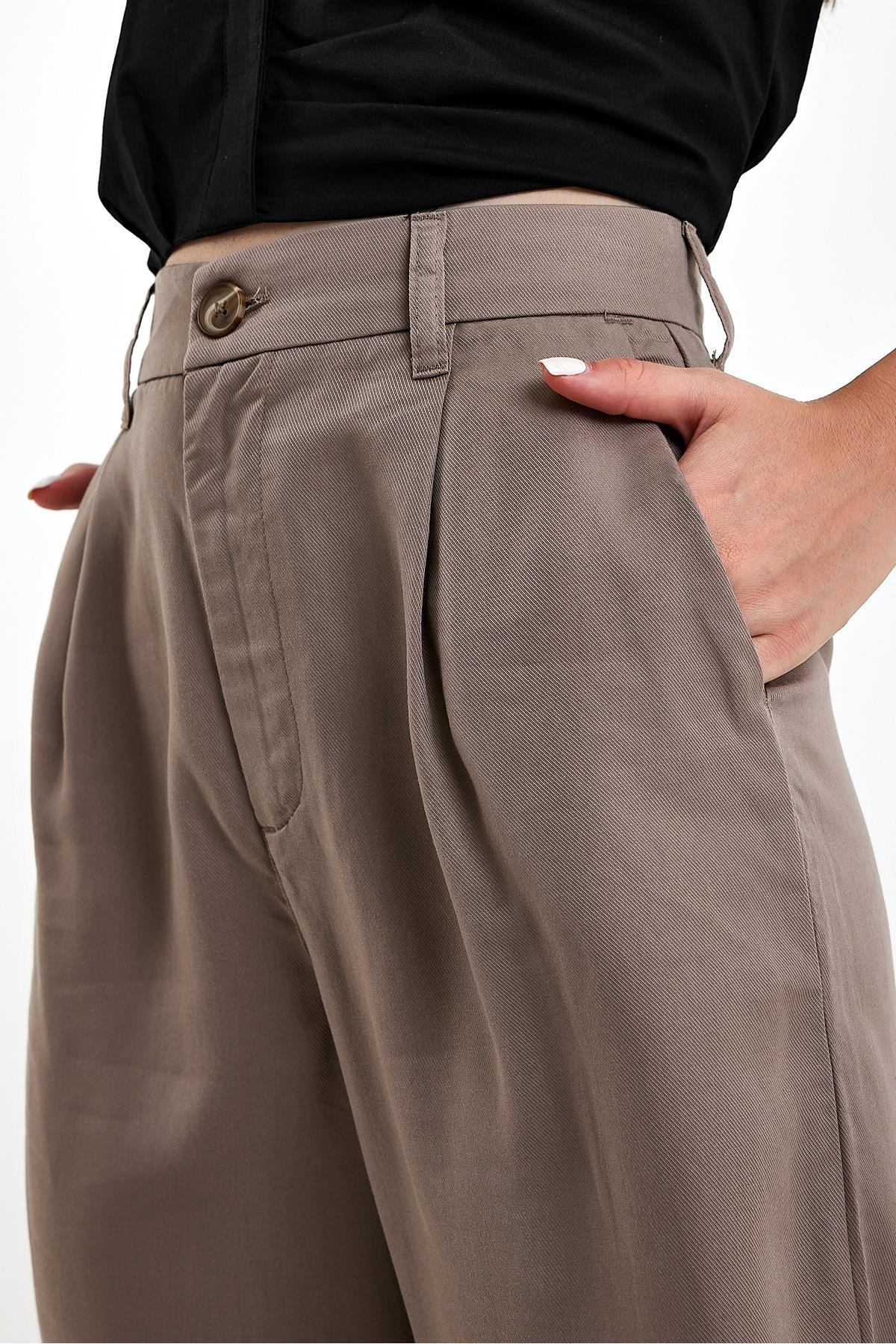 Chloe Wide Leg Kumaş Pantolon