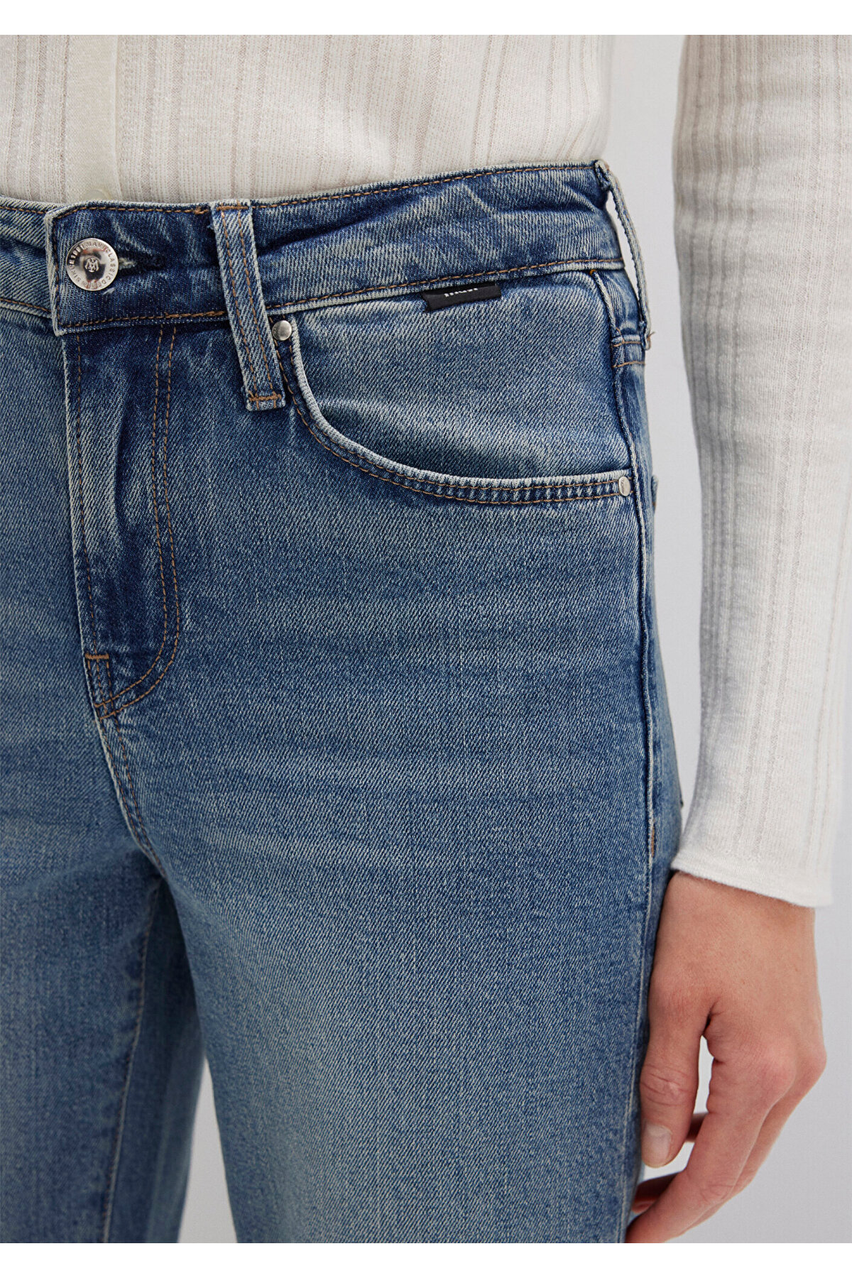 Cindy Classic Denim Gölgeli Indigo Mavisi Jean Pantolon 100277-90498