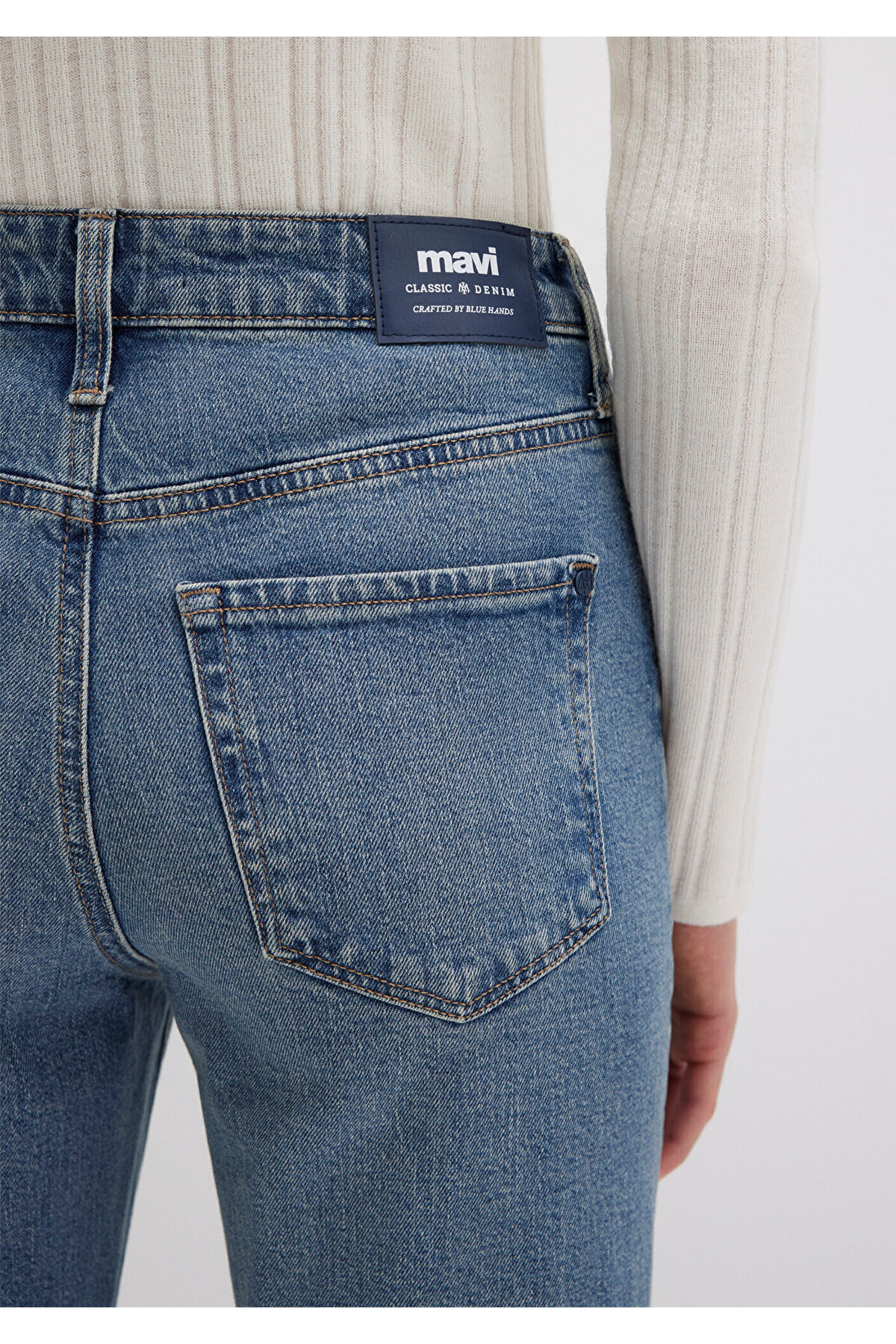 Cindy Classic Denim Gölgeli Indigo Mavisi Jean Pantolon 100277-90498