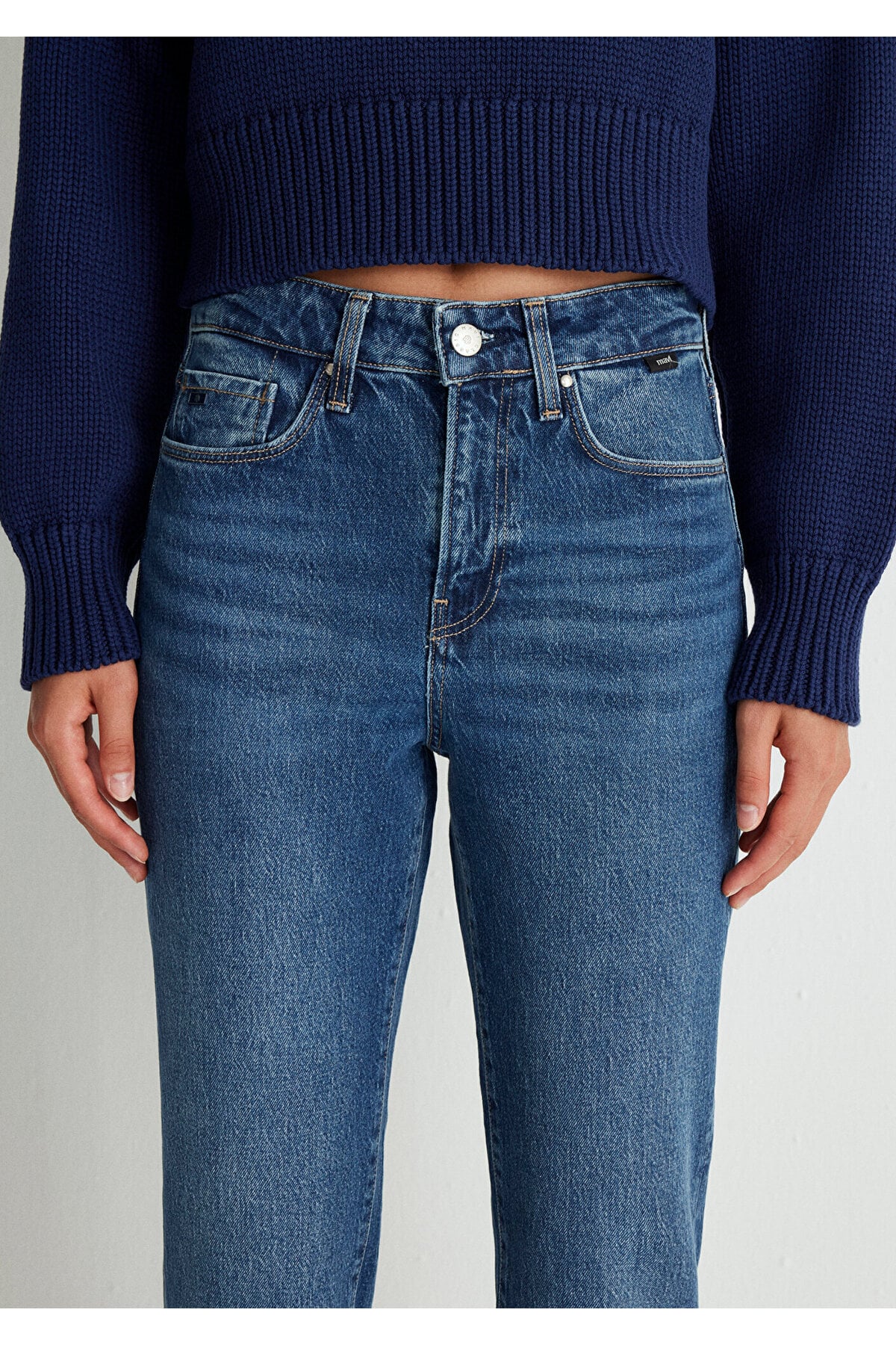 Cindy Classic Denim Gölgeli Koyu Mavi Jean Pantolon 100277-87925