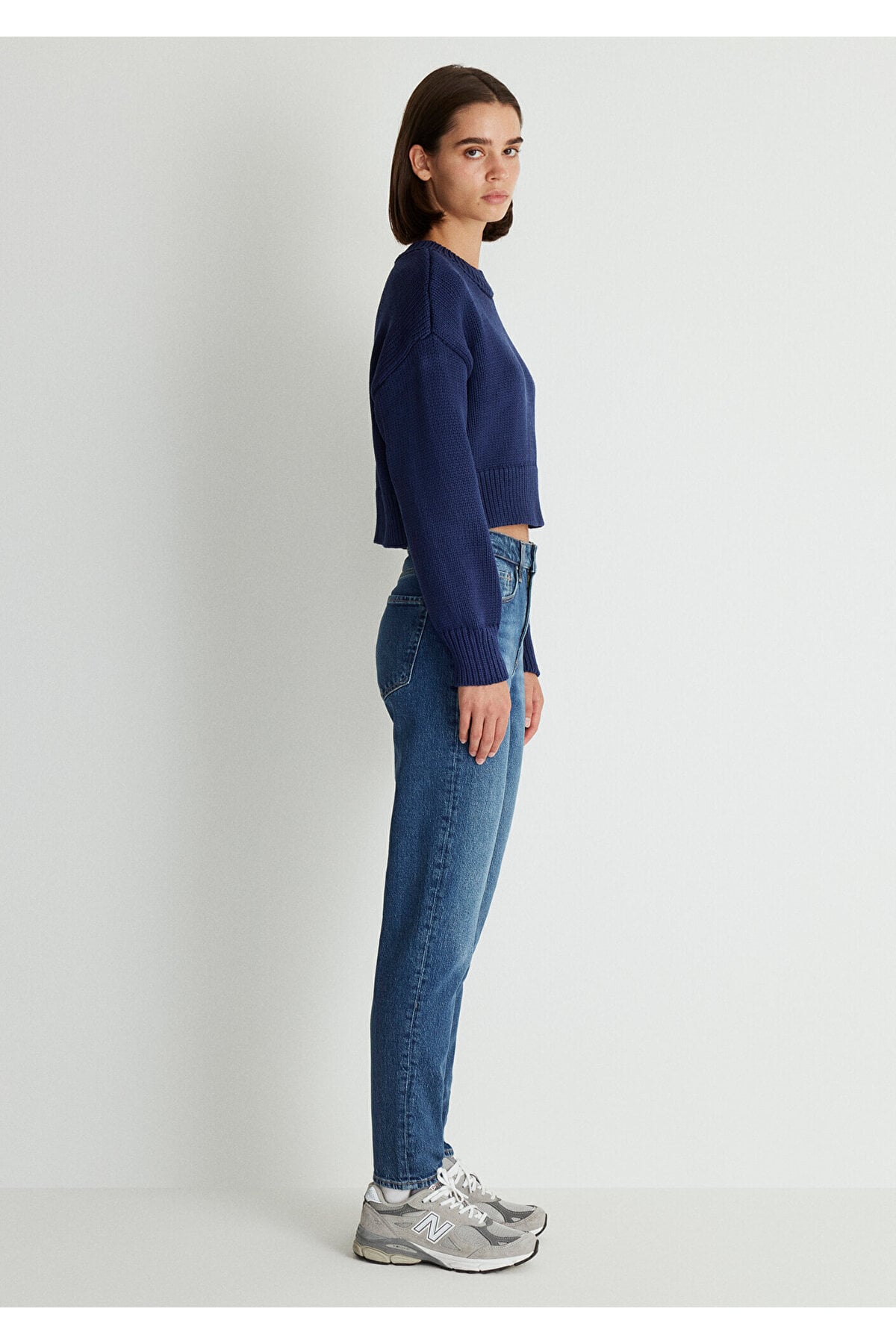 Cindy Classic Denim Gölgeli Koyu Mavi Jean Pantolon 100277-87925