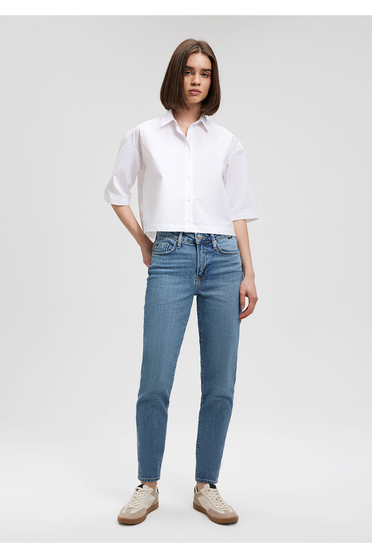 Cindy Classic Denim Vintage Açık Mavi Jean Pantolon 100277-87640