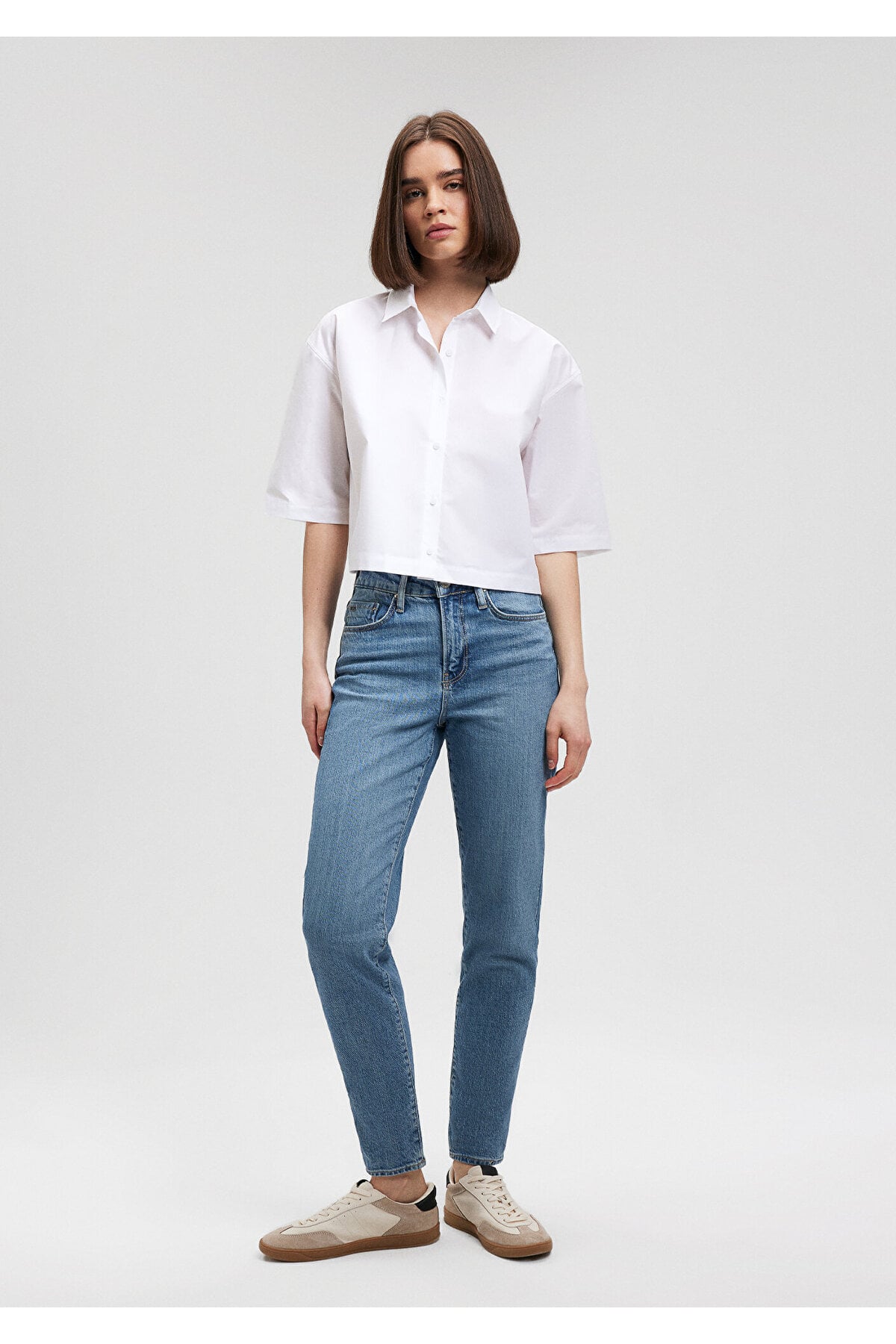 Cindy Classic Denim Vintage Açık Mavi Jean Pantolon 100277-87640