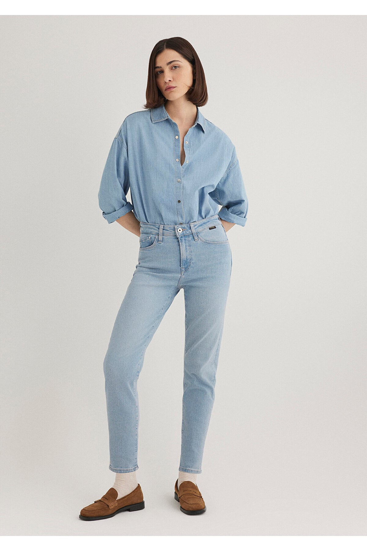 Cindy Gold Shape Açık Jean Pantolon 100277-84410