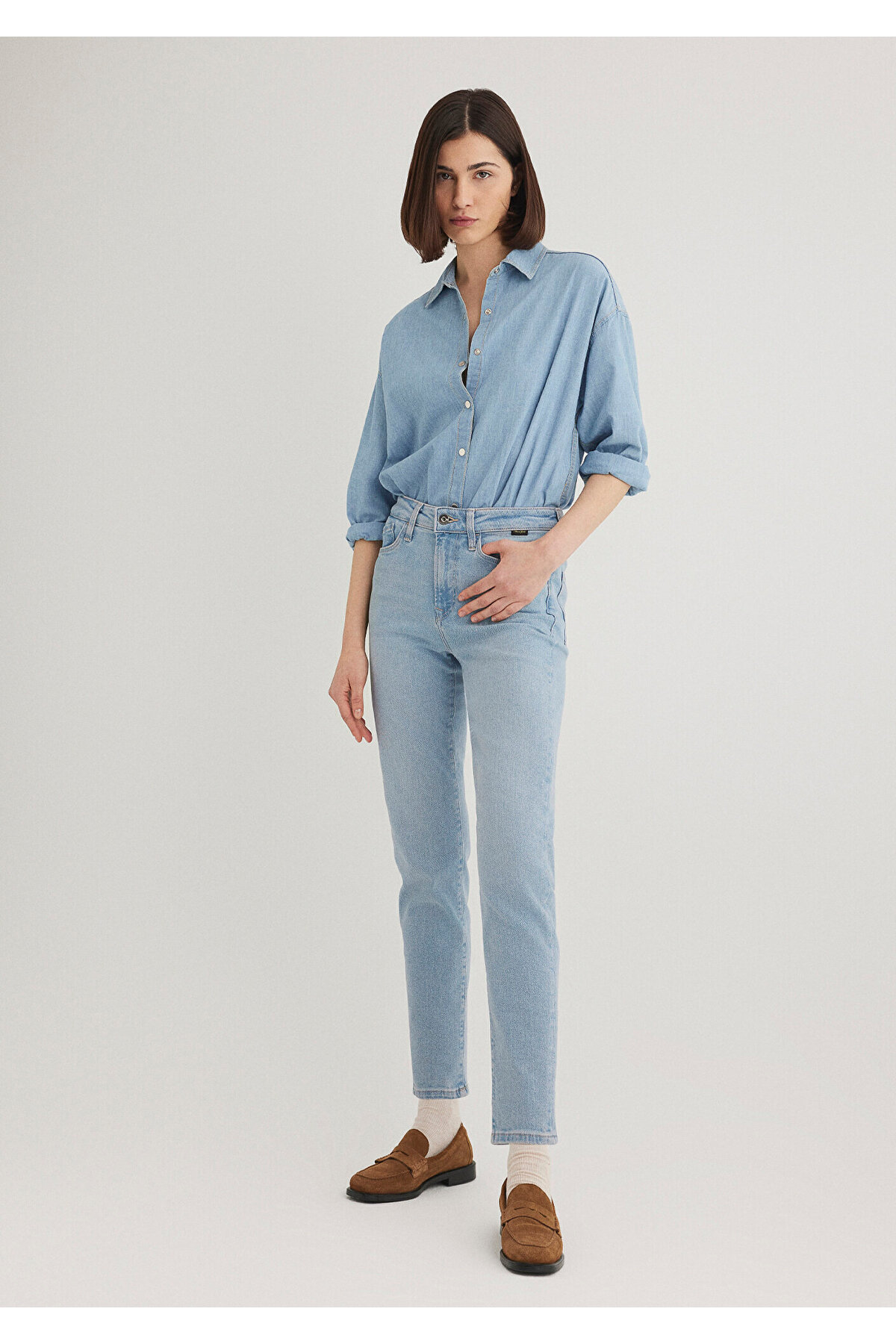 Cindy Gold Shape Açık Jean Pantolon 100277-84410