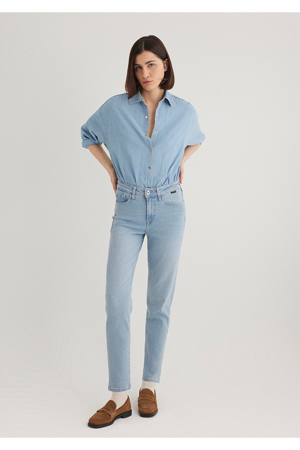 Cindy Gold Shape Açık Jean Pantolon 100277-84410