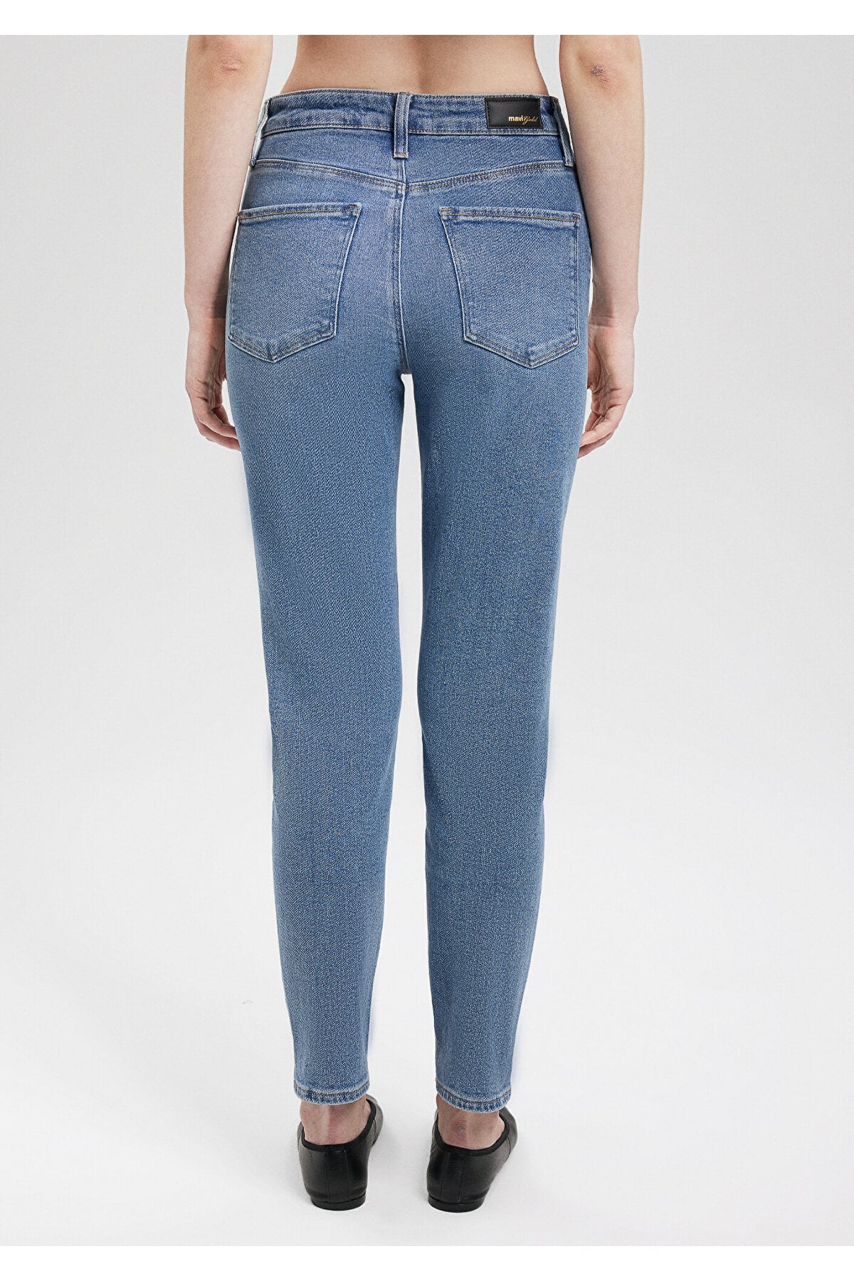 Cindy Gold Shape Gölgeli İndigo Mavisi Jean Pantolon 100277-33555