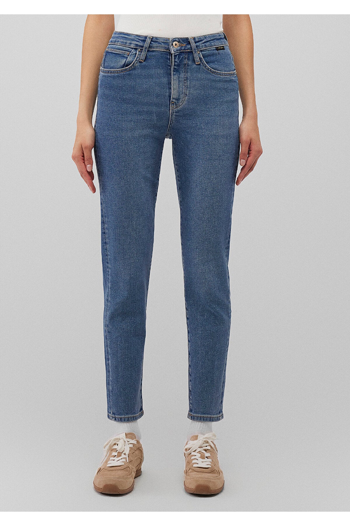 Cindy Gold Shape Koyu Mavi Jean Pantolon 100277-87897