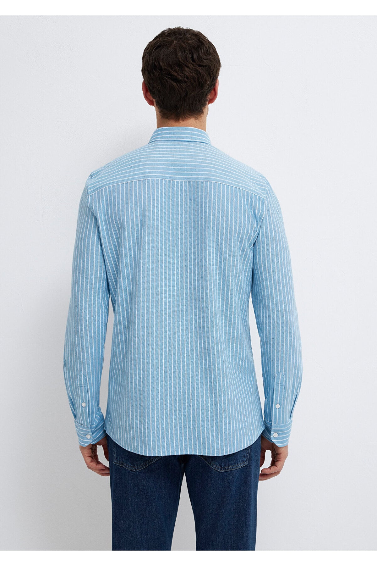 Çizgili Gömlek Slim Fit / Dar Kesim 0211404-91579