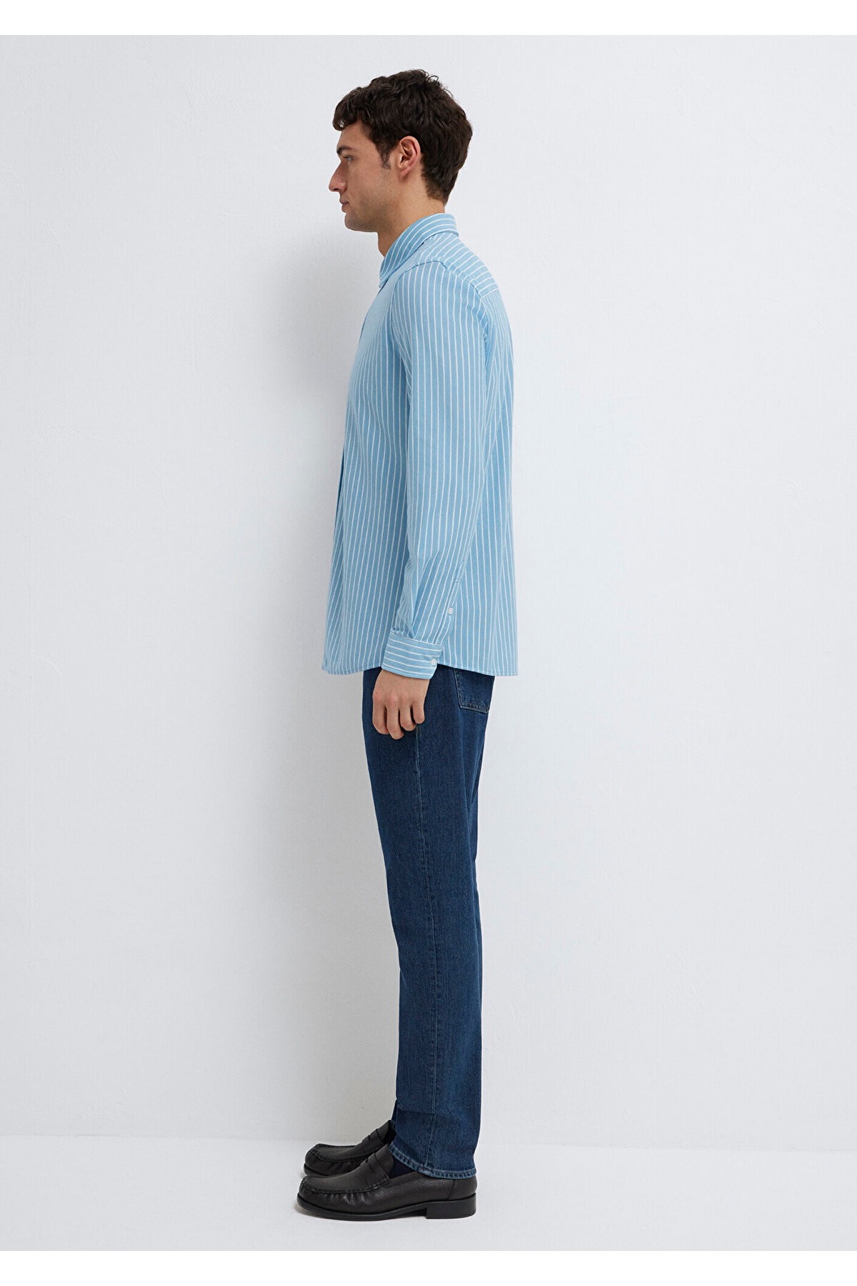 Çizgili Gömlek Slim Fit / Dar Kesim 0211404-91579