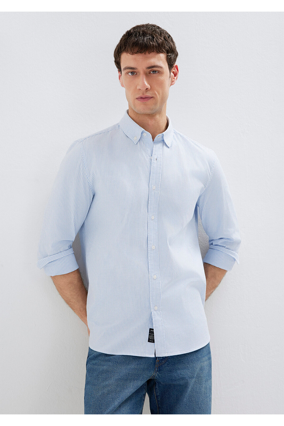 Çizgili Gömlek Slim Fit / Dar Kesim 0211916-91471