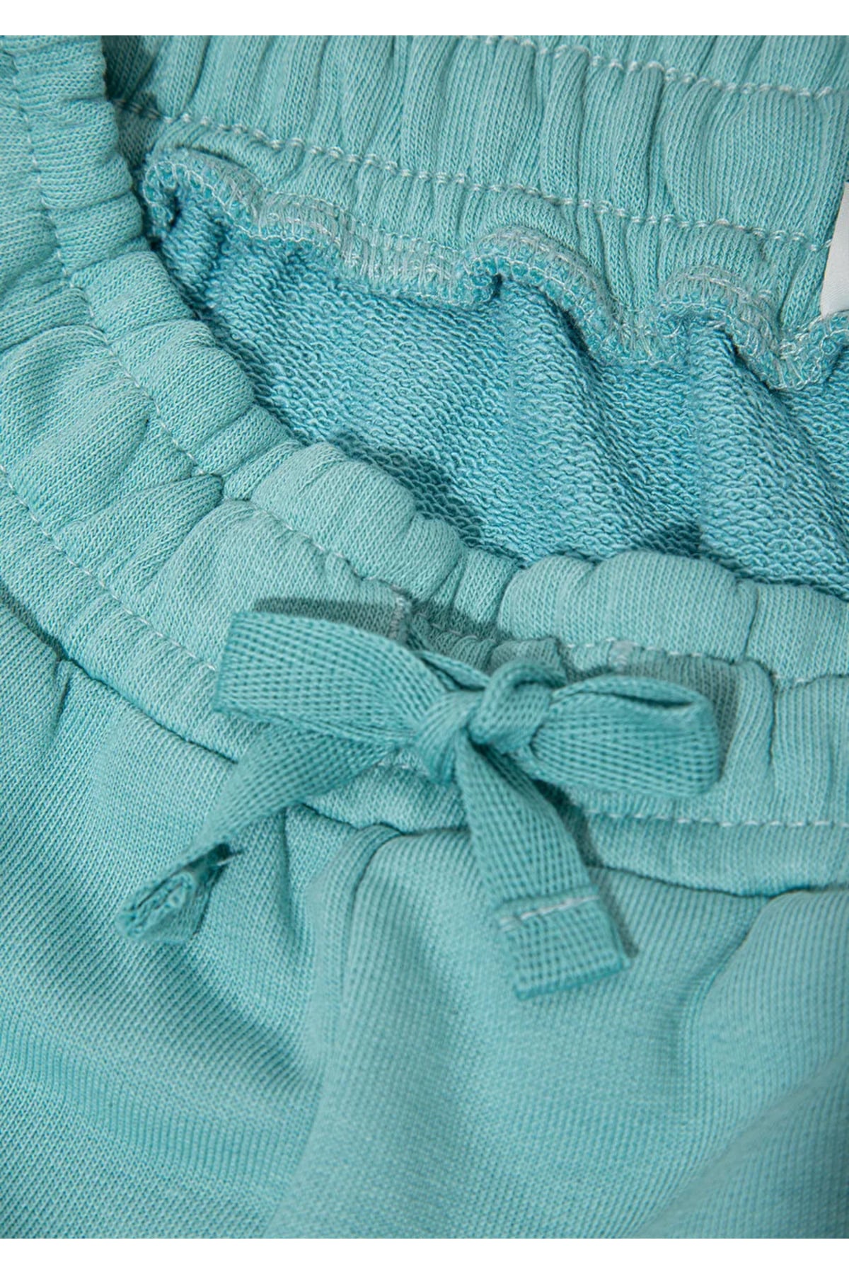 Çocuk M7010038-71748 Logo Baskılı Wıde Leg Örme Pantolon Standart