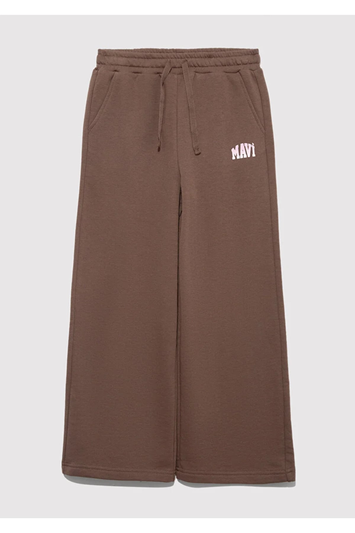 Çocuk M7010038-87181 Logo Baskılı Wıde Leg Örme Pantolon Standart