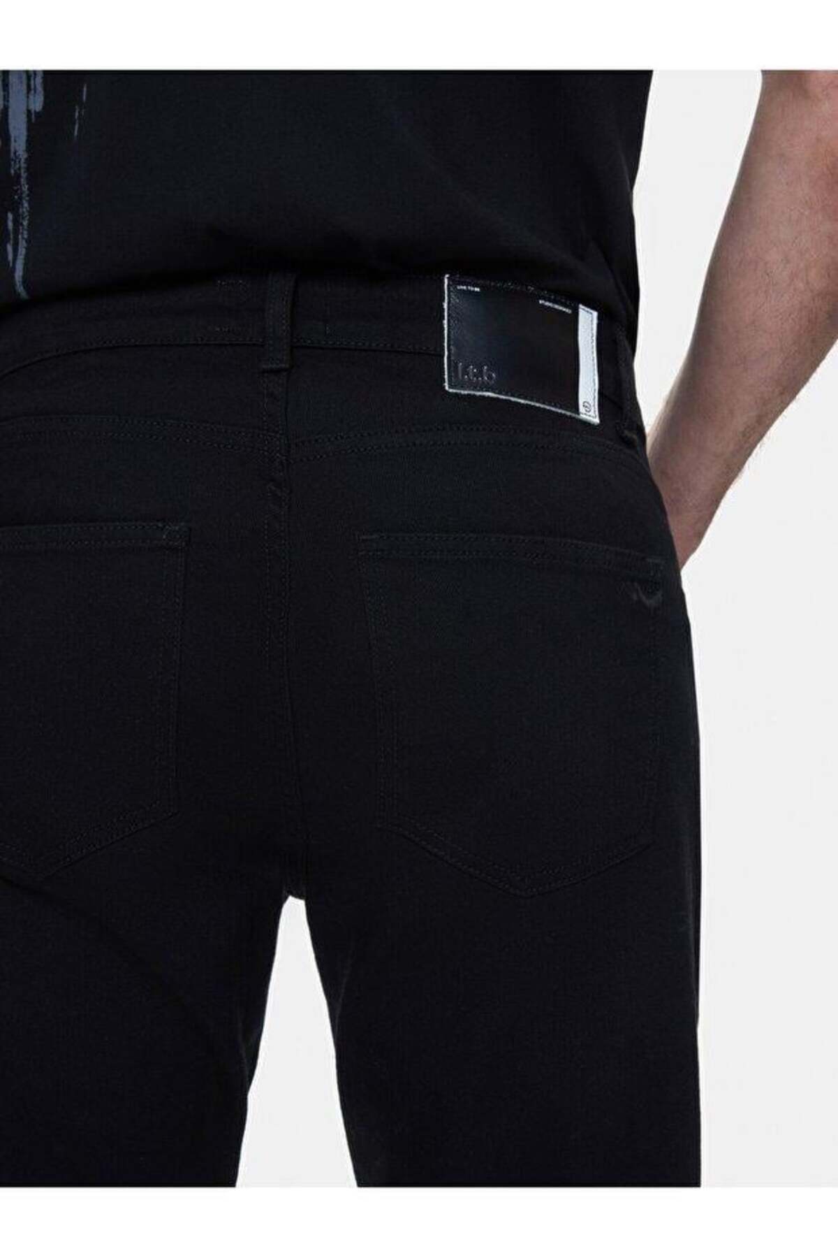 DANELO Düz Paça Orta Bel Siyah Jean Pantolon