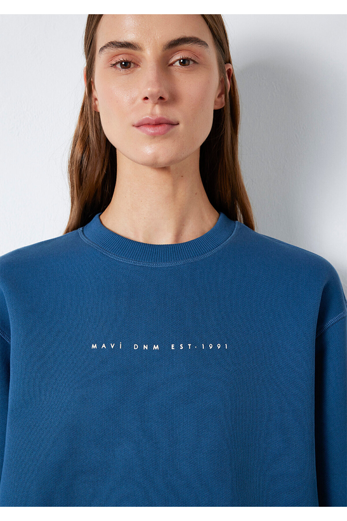 Denim Baskılı Sweatshirt 1S10525-70760