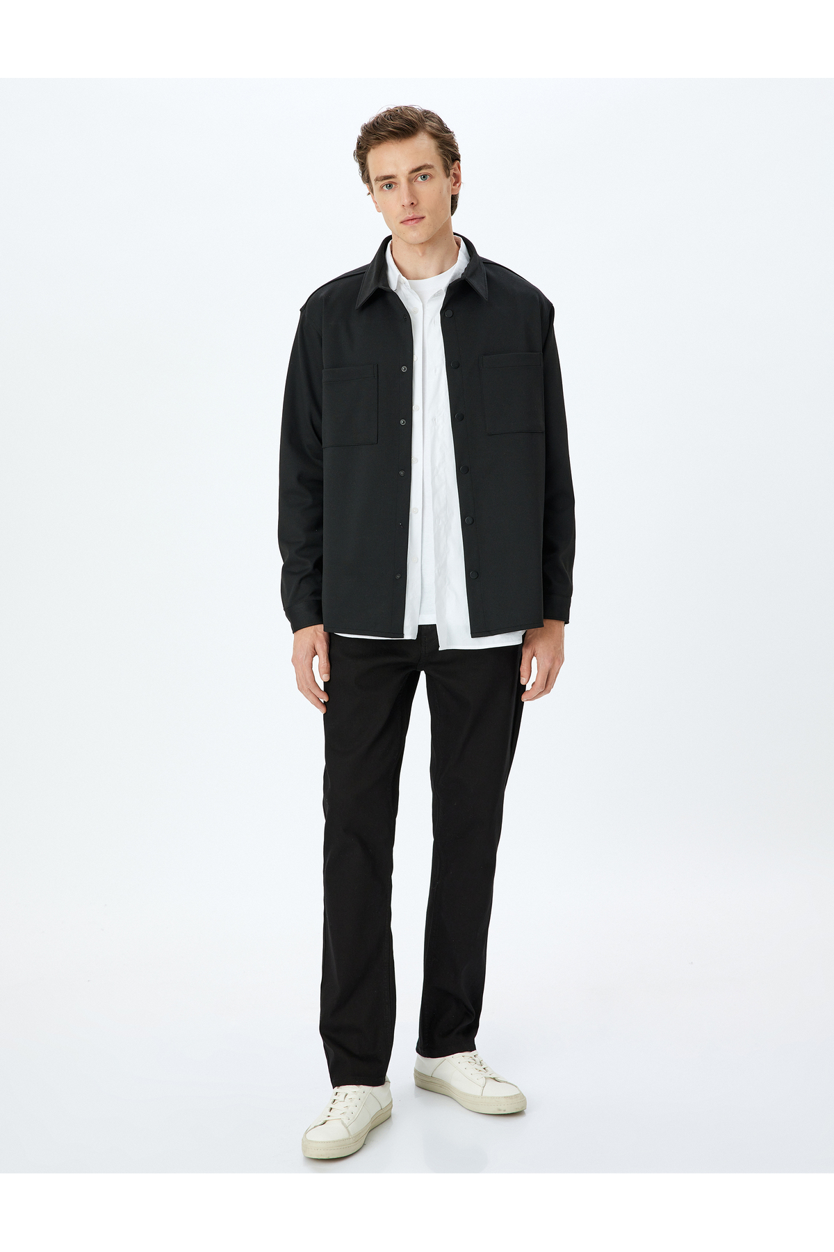Düğme Detaylı Straight Fit Kot Pantolon - Mark Jean