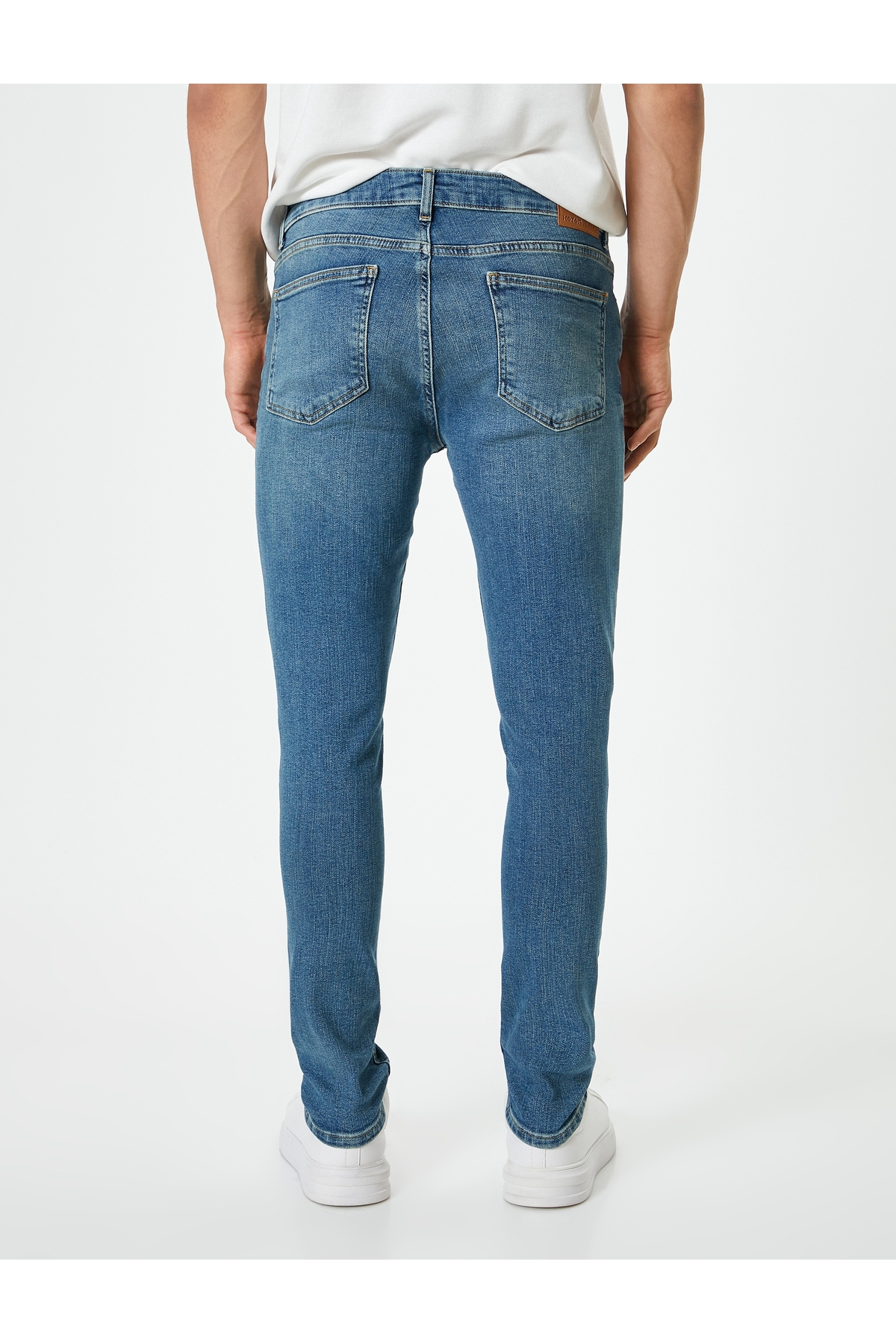 Düğmeli Standart Bel Super Skinny Fit Kot Pantolon - Justin Jean