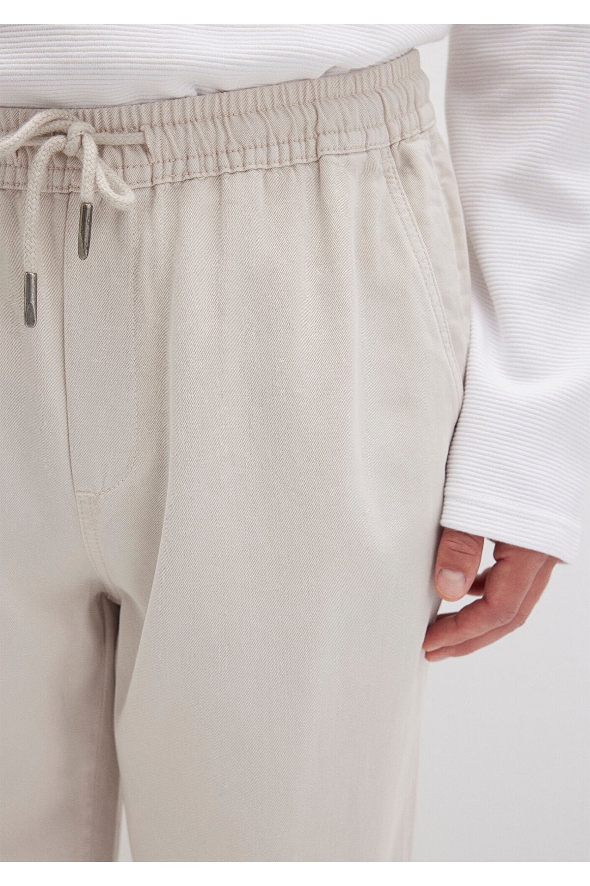 Ekru (TENCEL™) Liyosel Karışımlı Jogger Pantolon 0010168-70144