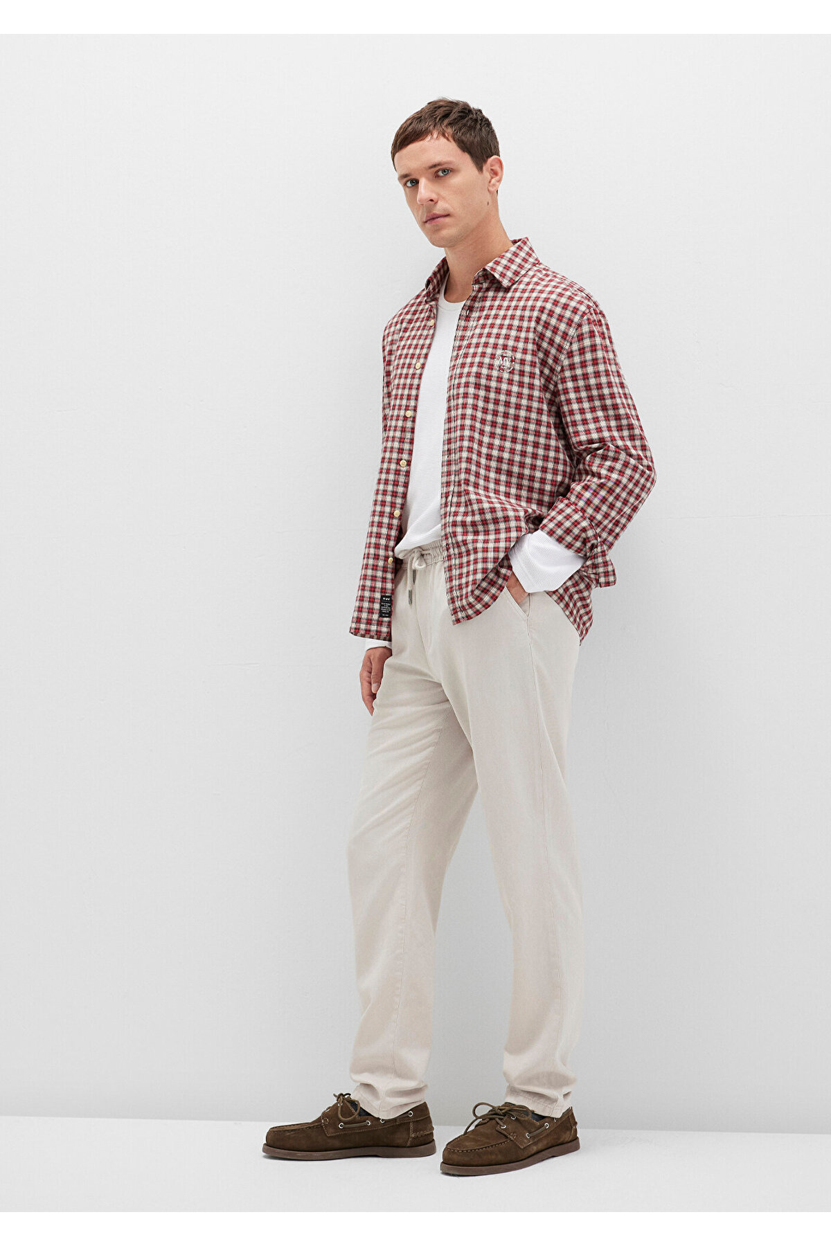 Ekru (TENCEL™) Liyosel Karışımlı Jogger Pantolon 0010168-70144