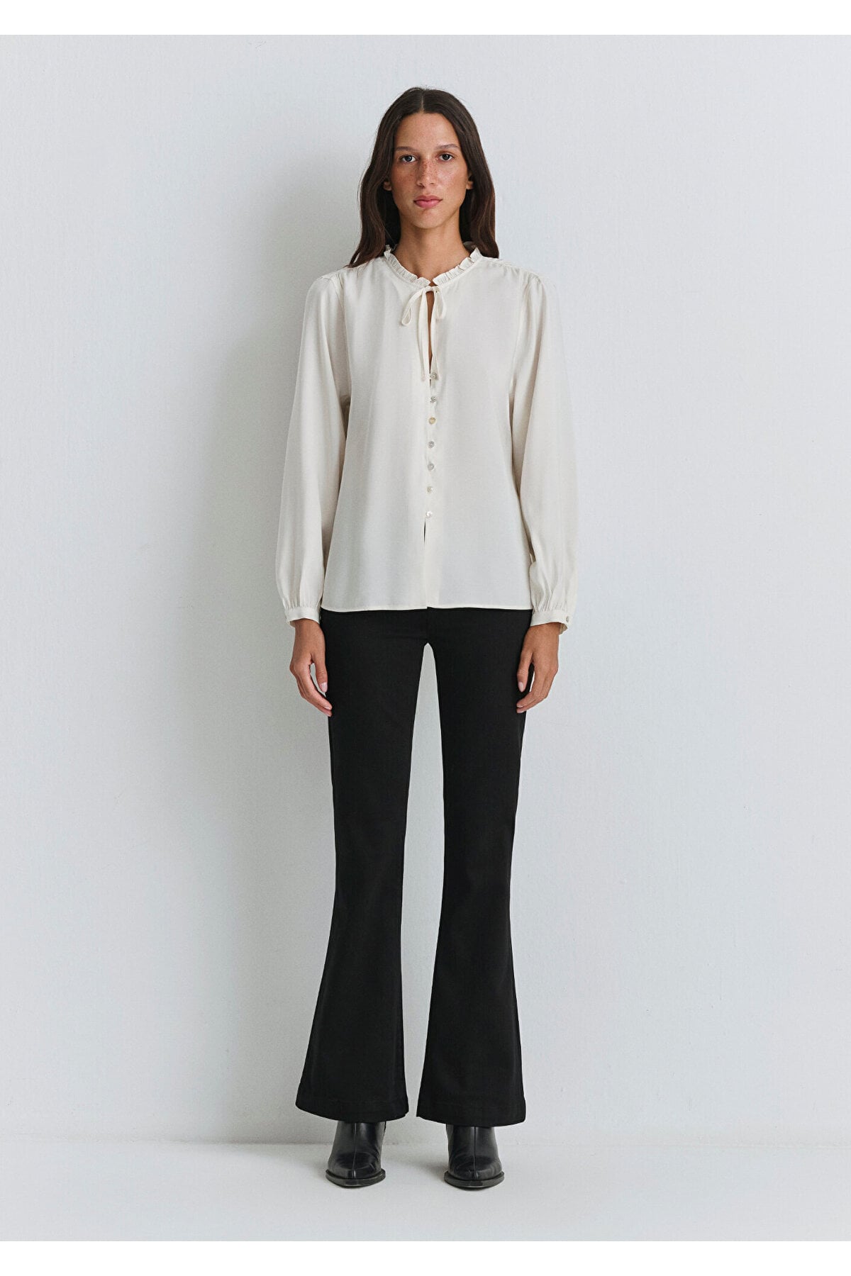 Ekru (TENCEL™) Modal Karışımlı Gömlek 1211421-80194