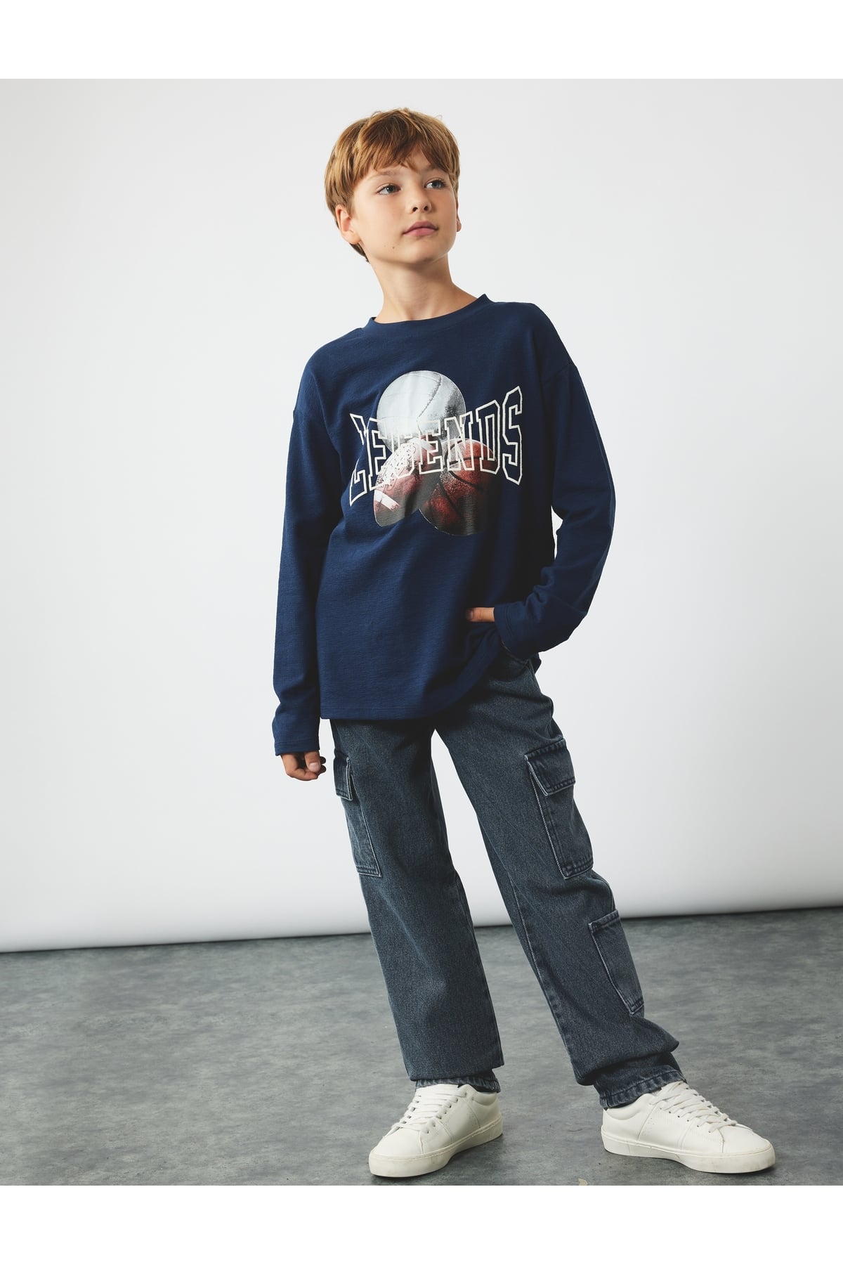 Erkek Çocuk Jean Pantolon 6WKB40037TD GRİ