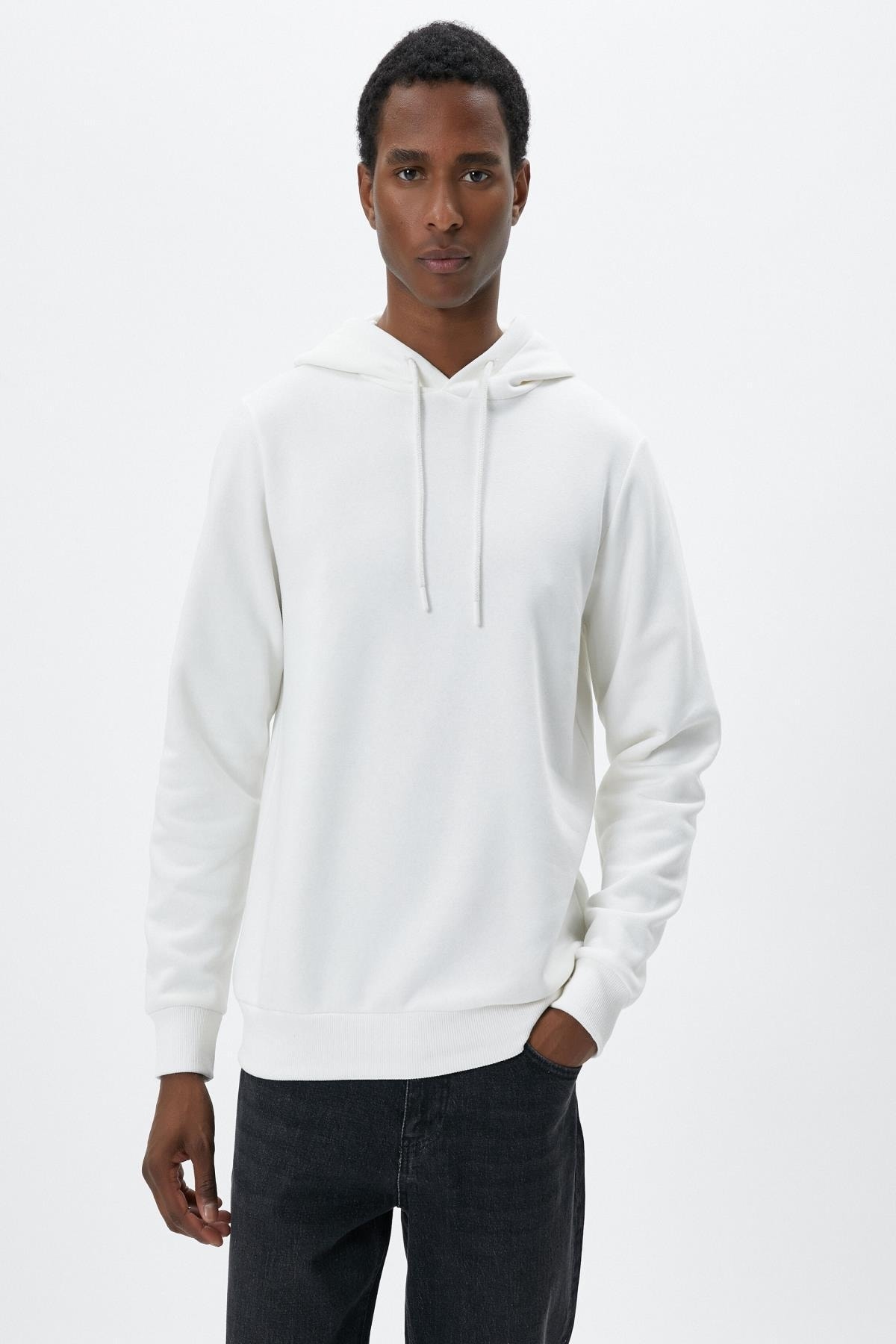 Erkek Ekru Sweatshirt